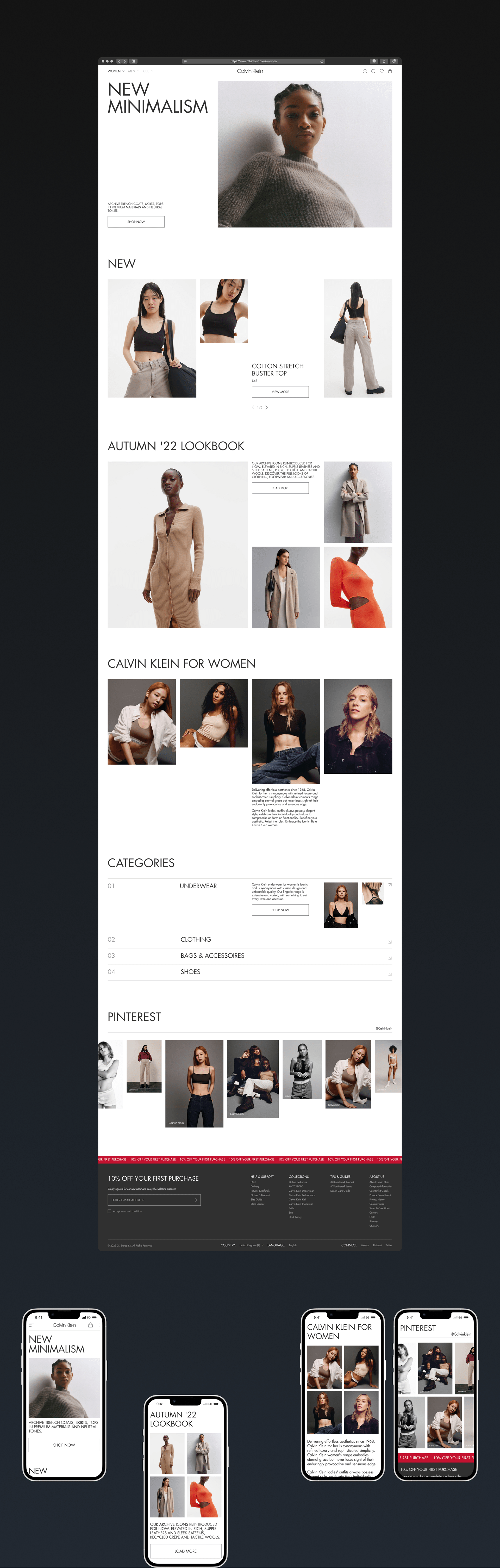 Calvin Klein | E-commerce redesign — Изображение №2 — Интерфейсы, Анимация на Dprofile