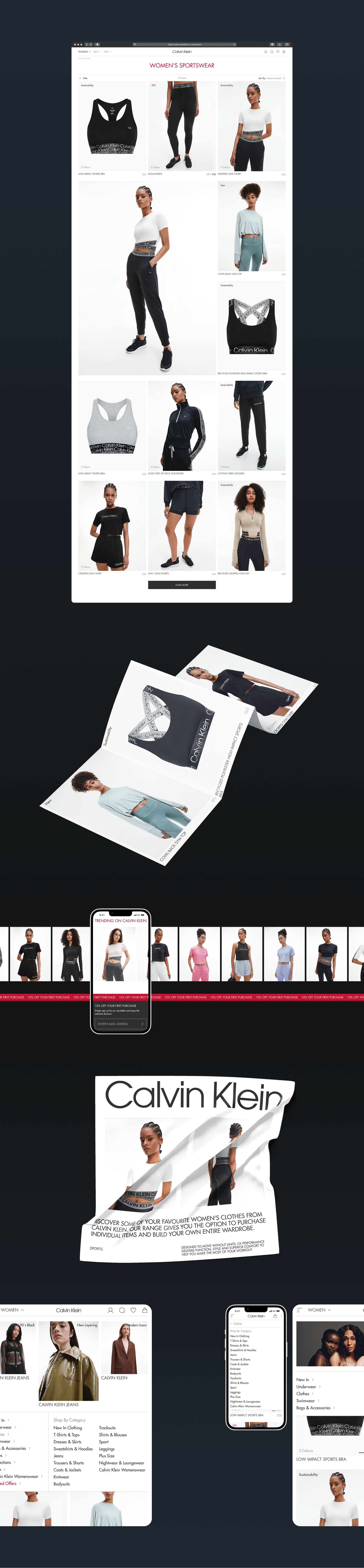 Calvin Klein | E-commerce redesign — Изображение №3 — Интерфейсы, Анимация на Dprofile