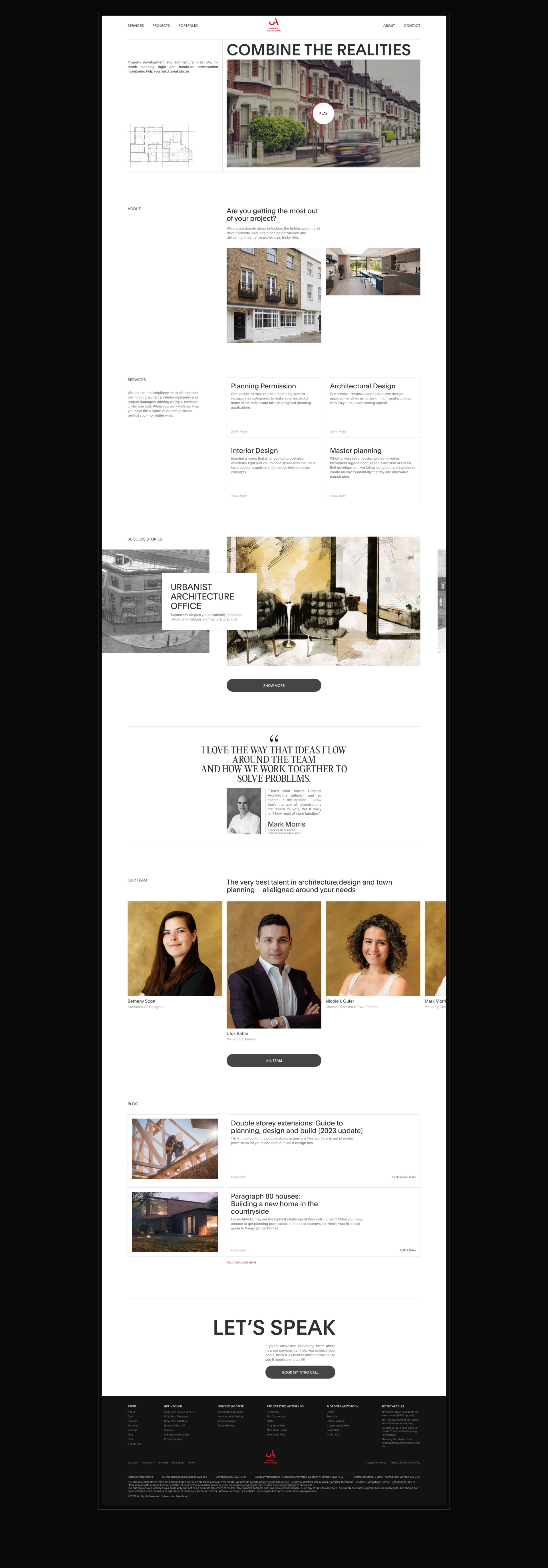 Urbanist Architecture | Corporate Redesign — Изображение №2 — Интерфейсы, Анимация на Dprofile