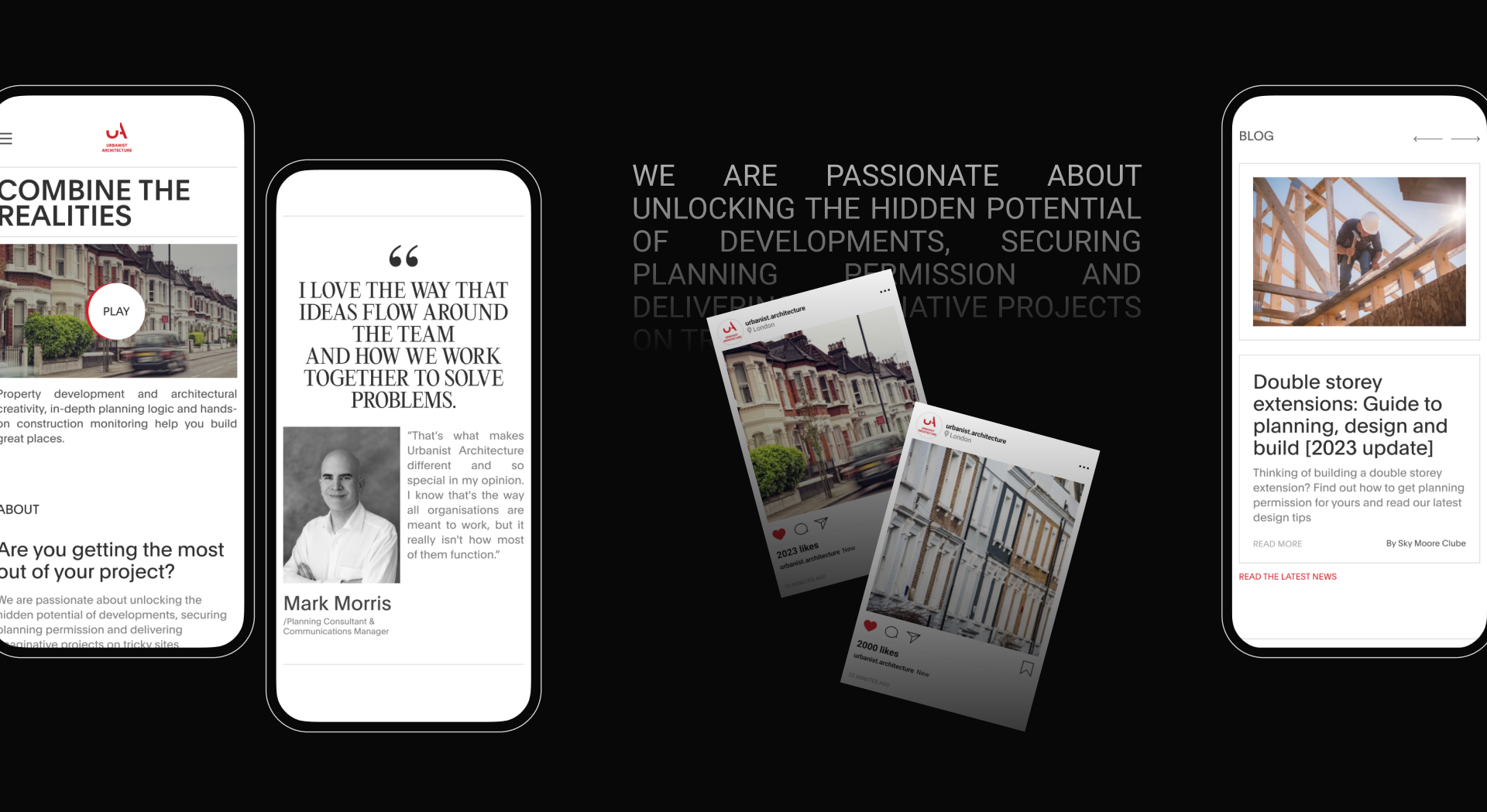 Urbanist Architecture | Corporate Redesign — Изображение №3 — Интерфейсы, Анимация на Dprofile