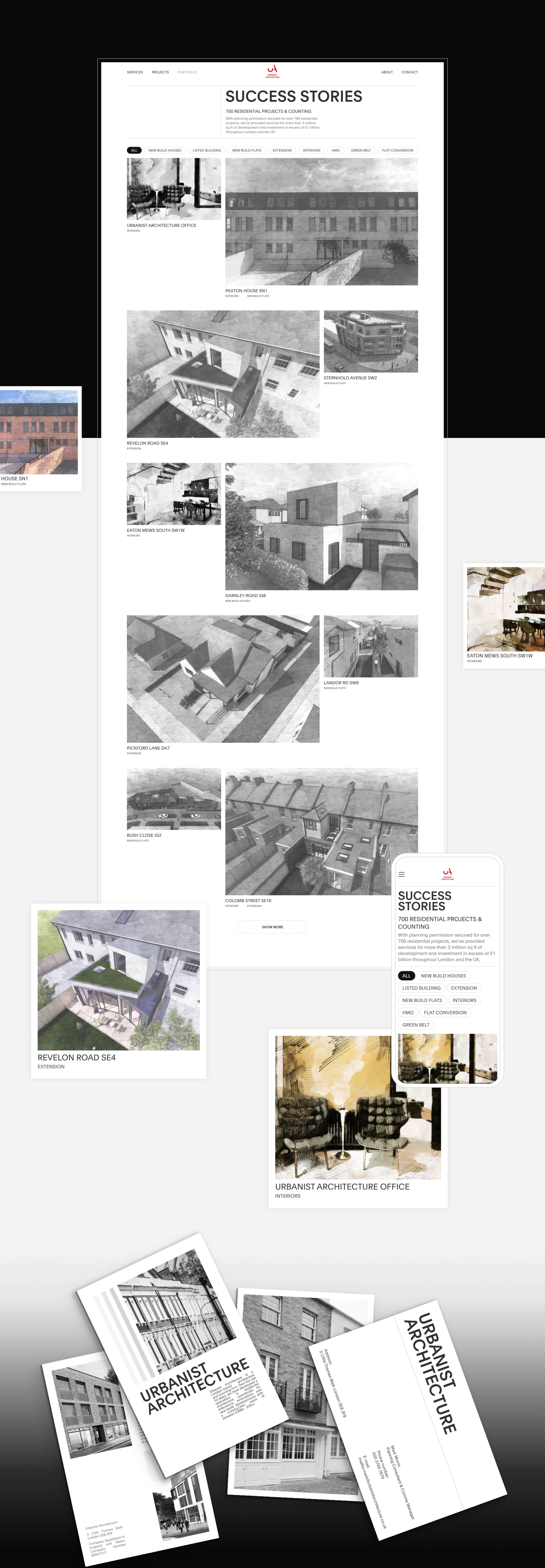 Urbanist Architecture | Corporate Redesign — Изображение №6 — Интерфейсы, Анимация на Dprofile