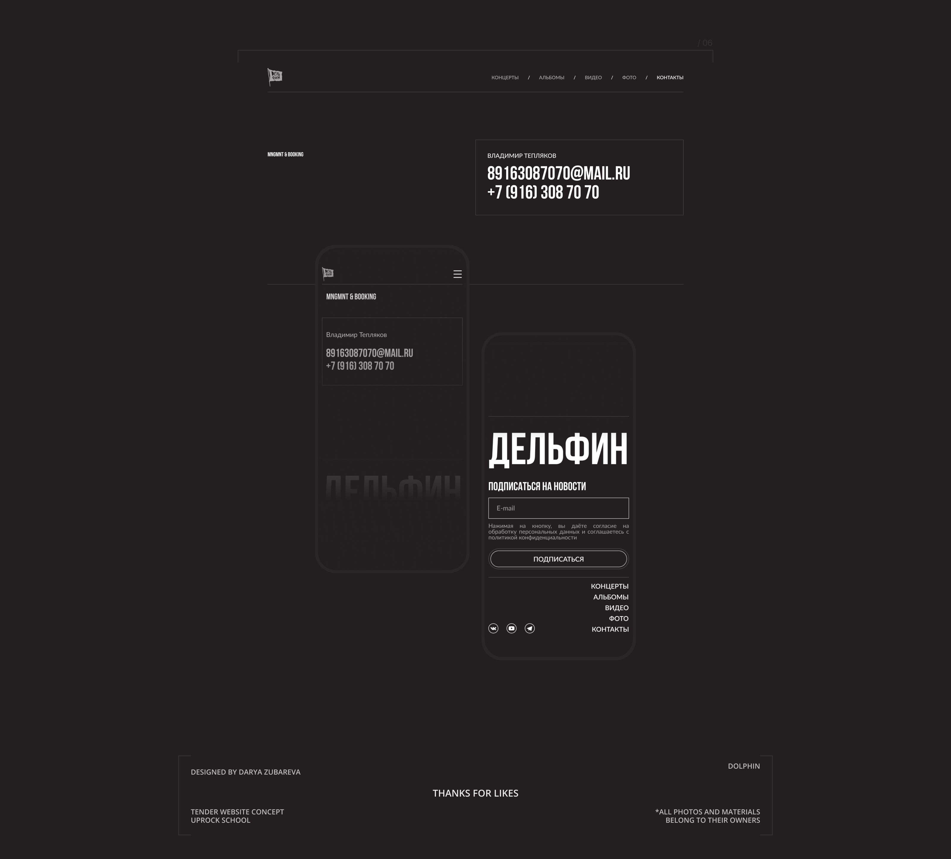 Dolphin | Tender website concept — Изображение №12 — Интерфейсы на Dprofile