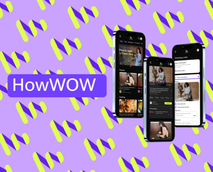 HowWOW video hosting — Интерфейсы, Брендинг, Графика на Dprofile