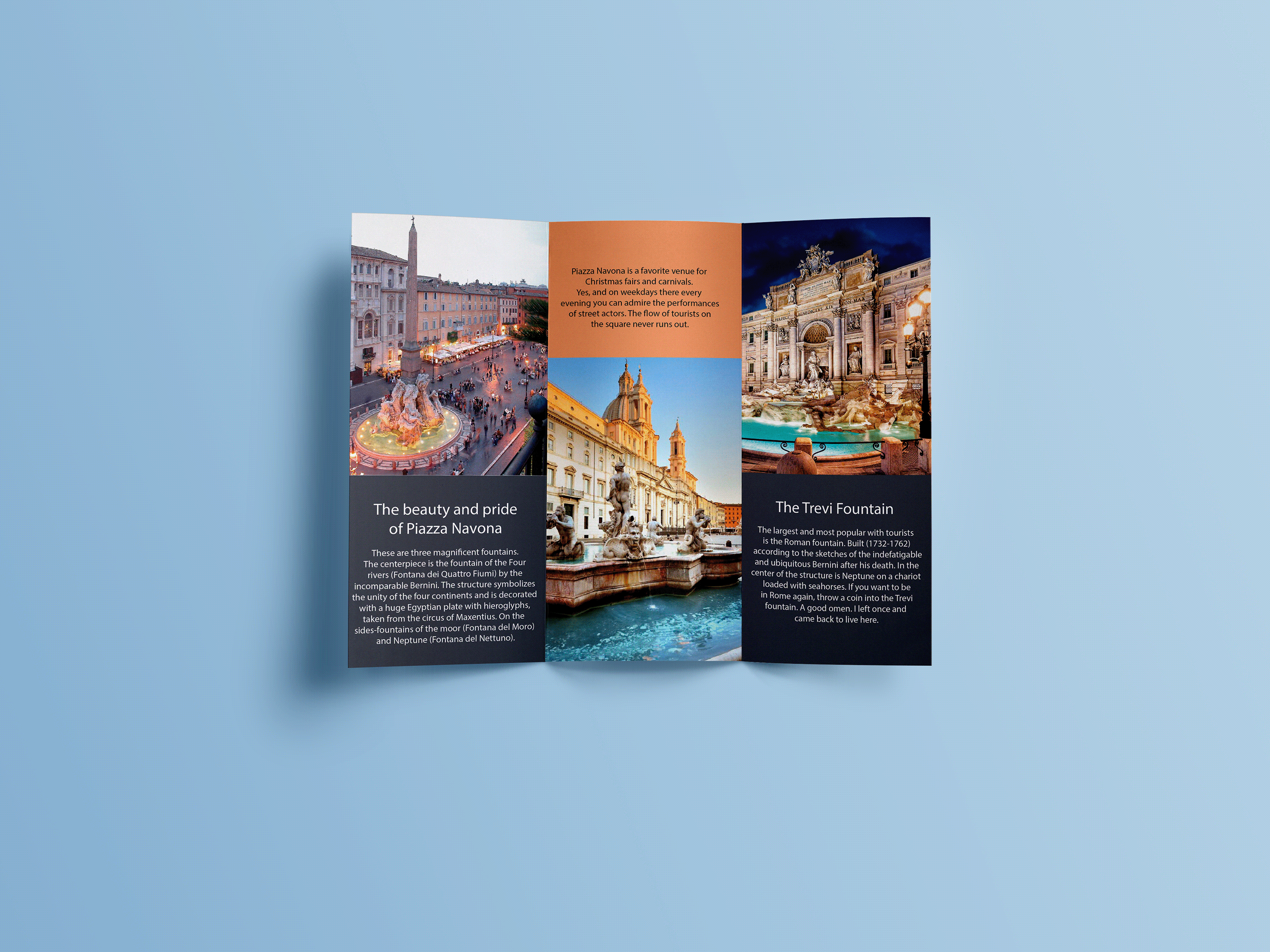 Tourist booklet "Fountains of Italy" — Изображение №2 — Графика на Dprofile
