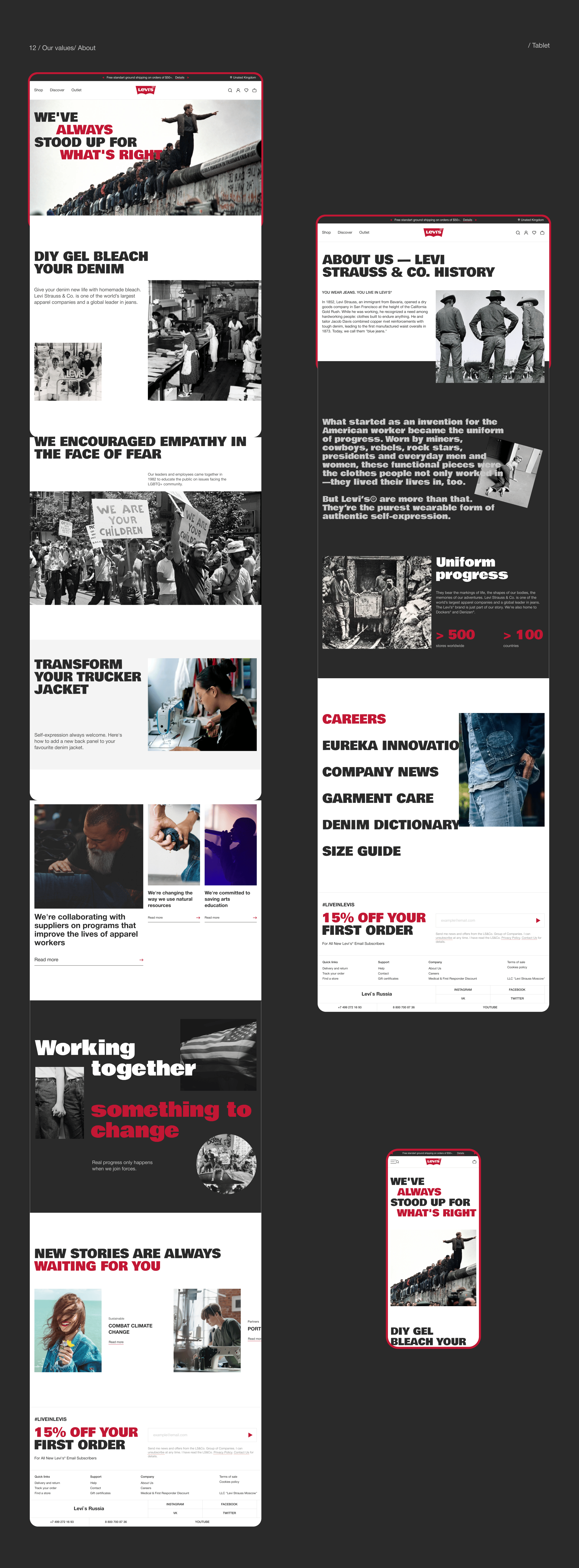 LEVI`S — Редизайн — Изображение №14 — Интерфейсы на Dprofile