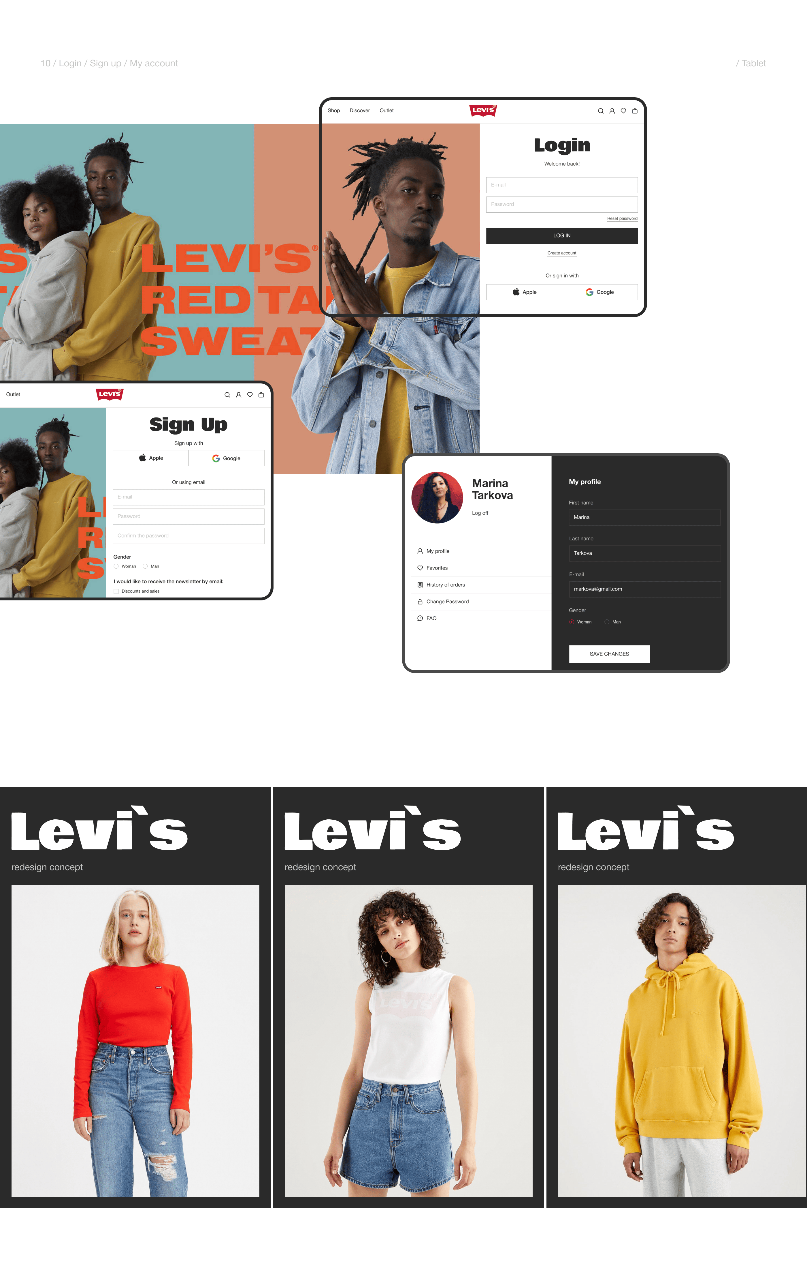 LEVI`S — Редизайн — Изображение №12 — Интерфейсы на Dprofile