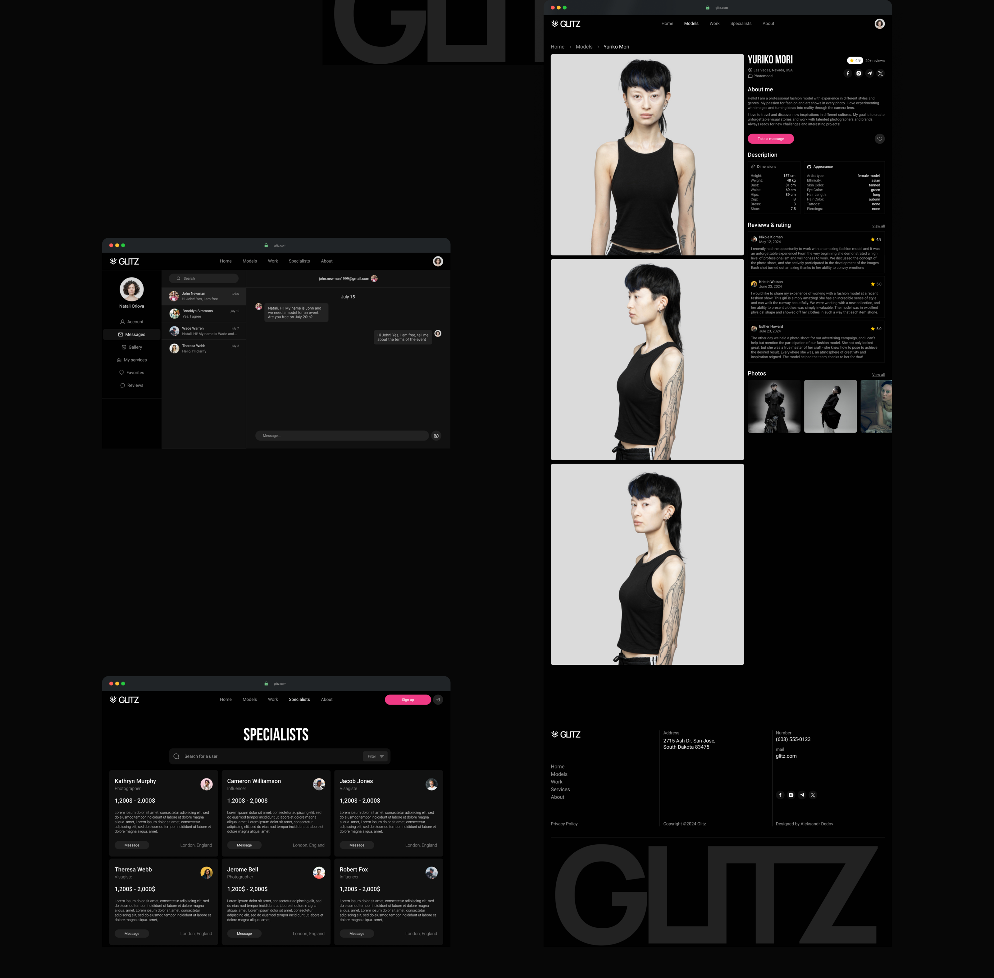 GLITZ© — Изображение №5 — Интерфейсы на Dprofile