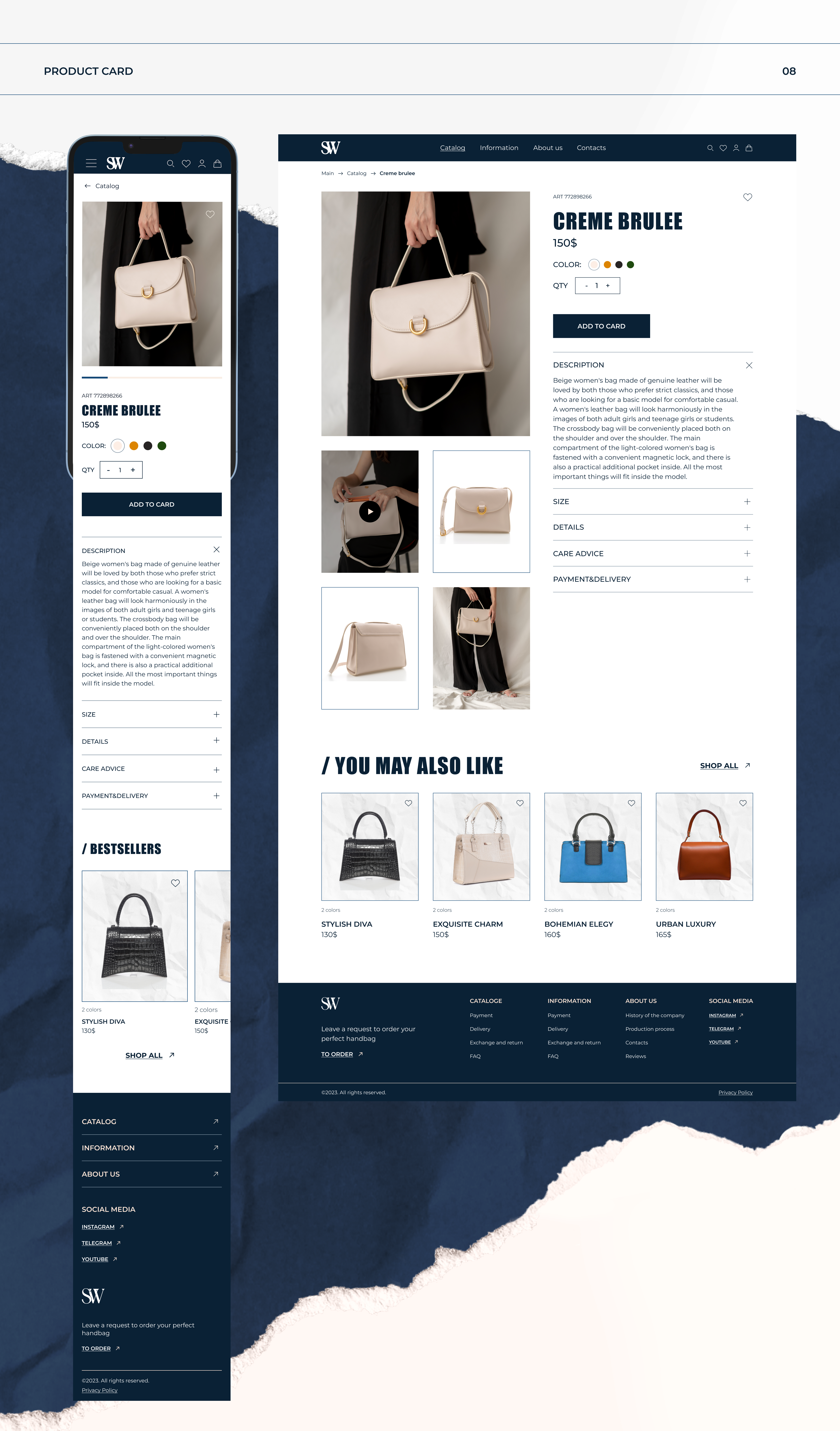 Online store of women's bags — Изображение №9 — Интерфейсы на Dprofile