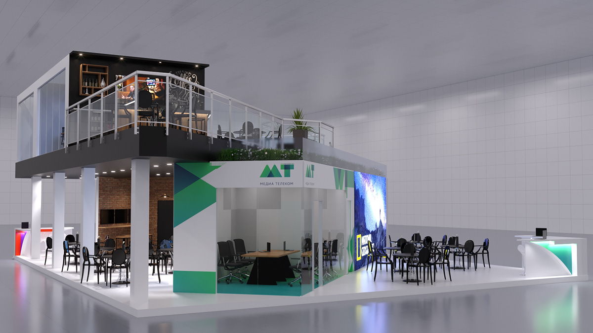 Двухэтажный выставочный стенд — Изображение №4 — 3D на Dprofile