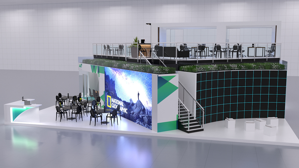 Двухэтажный выставочный стенд — Изображение №2 — 3D на Dprofile