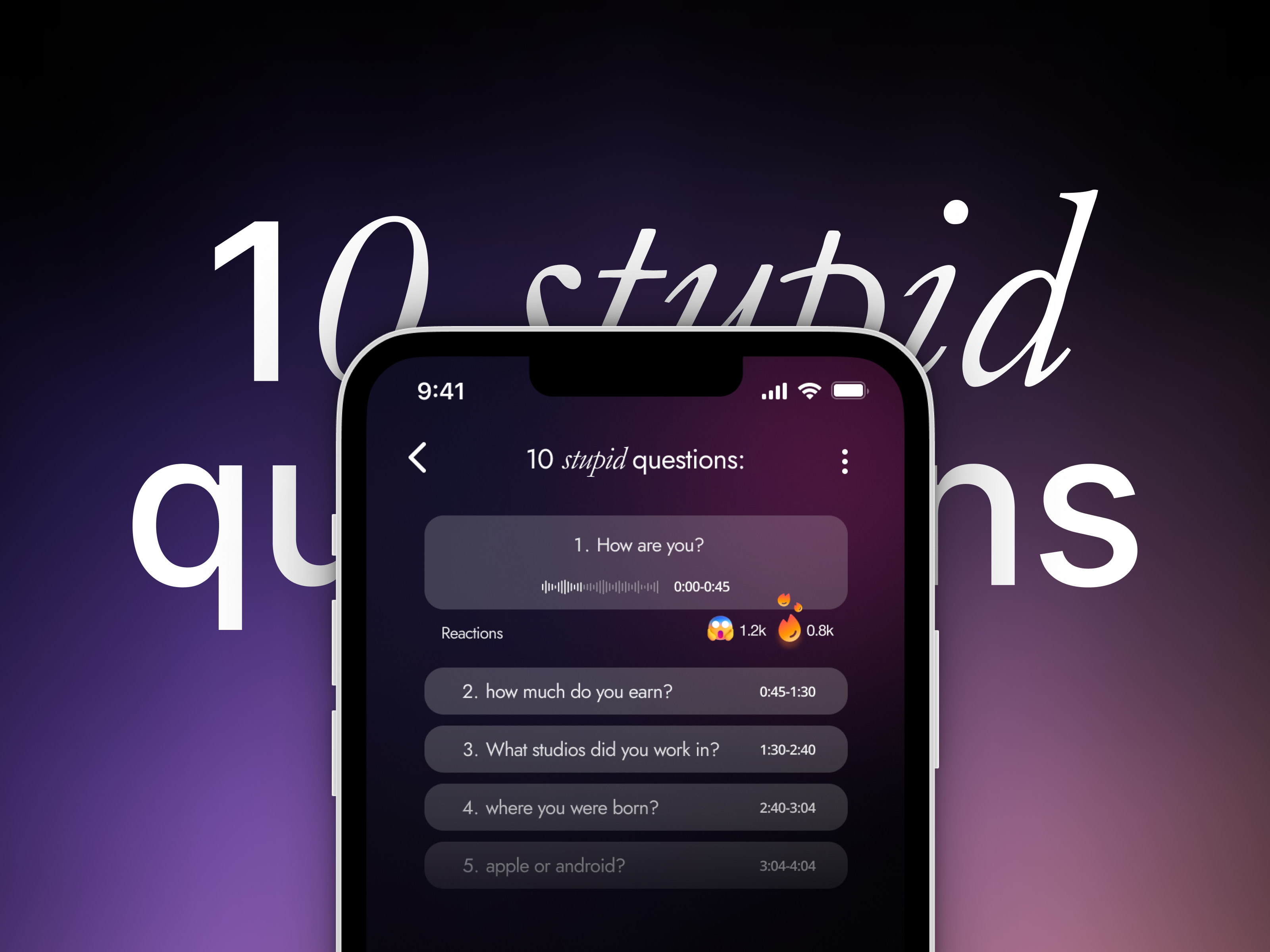 10 stupid questions — Изображение №1 — Интерфейсы на Dprofile