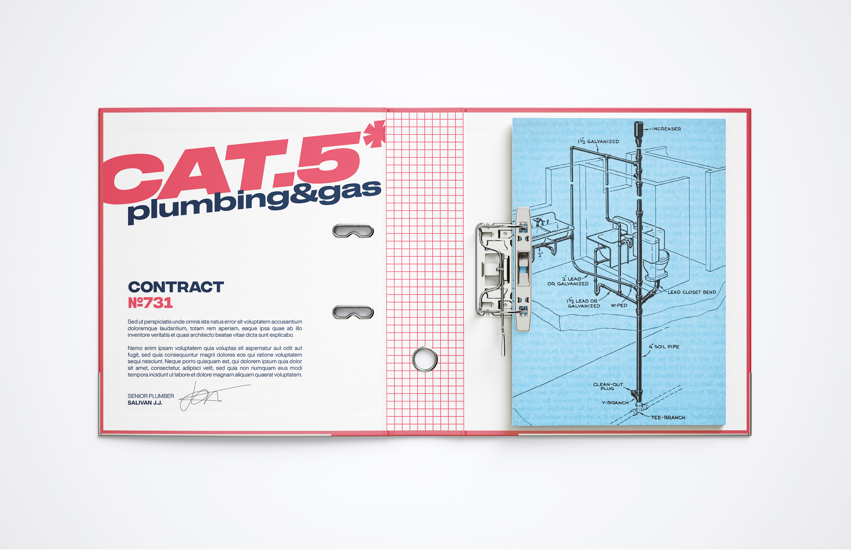 CAT5 Plumbing and gas — Изображение №7 — Брендинг, Иллюстрация на Dprofile