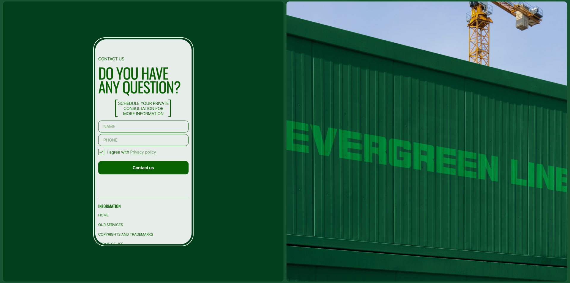 EVERGREEN LINE | Corporate website — Изображение №11 — Интерфейсы, Графика на Dprofile
