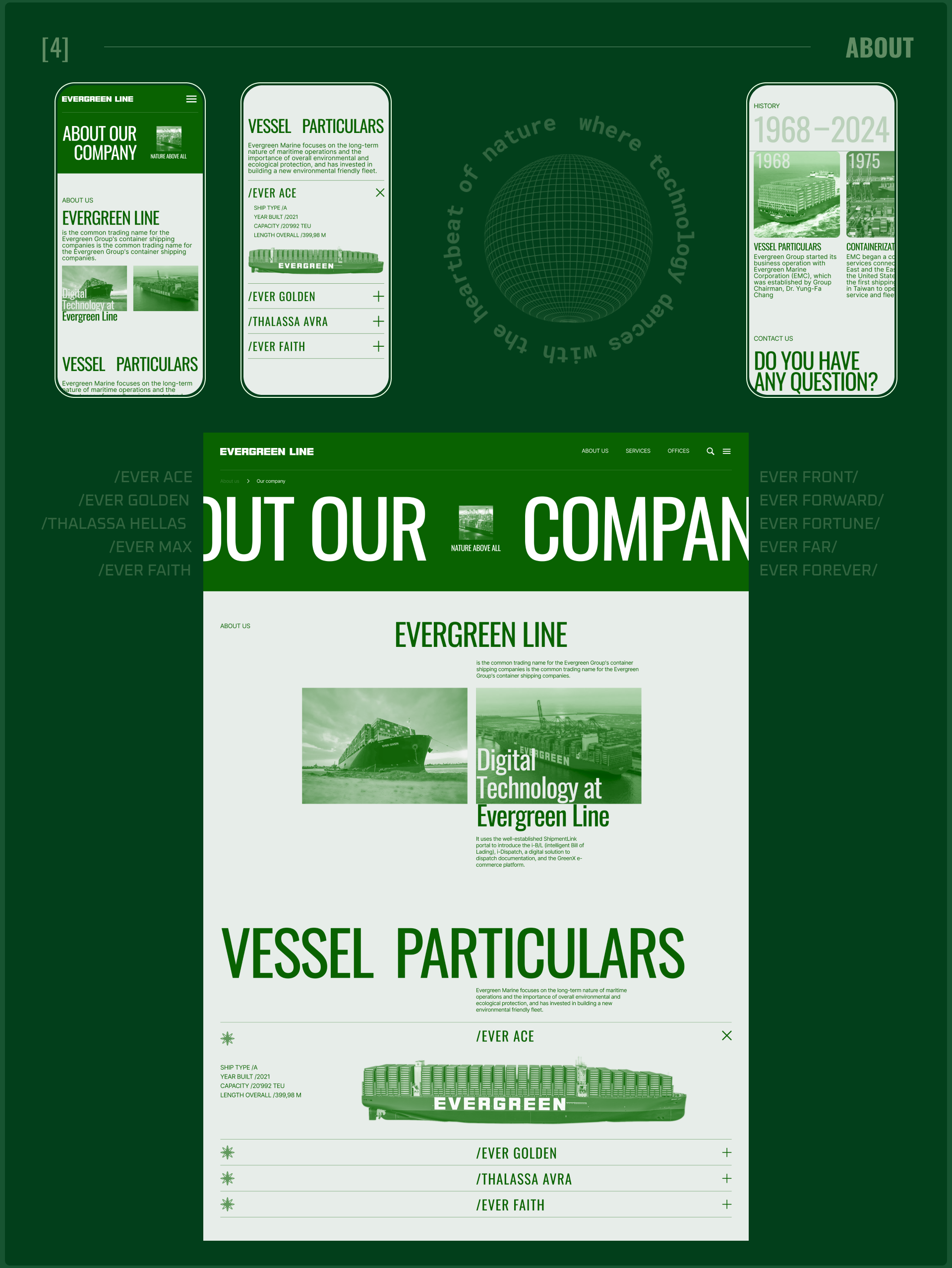 EVERGREEN LINE | Corporate website — Изображение №12 — Интерфейсы, Графика на Dprofile