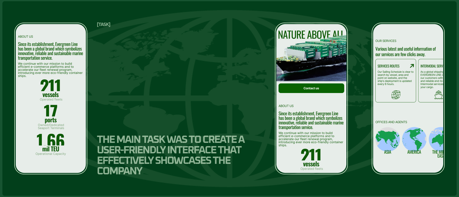 EVERGREEN LINE | Corporate website — Изображение №6 — Интерфейсы, Графика на Dprofile