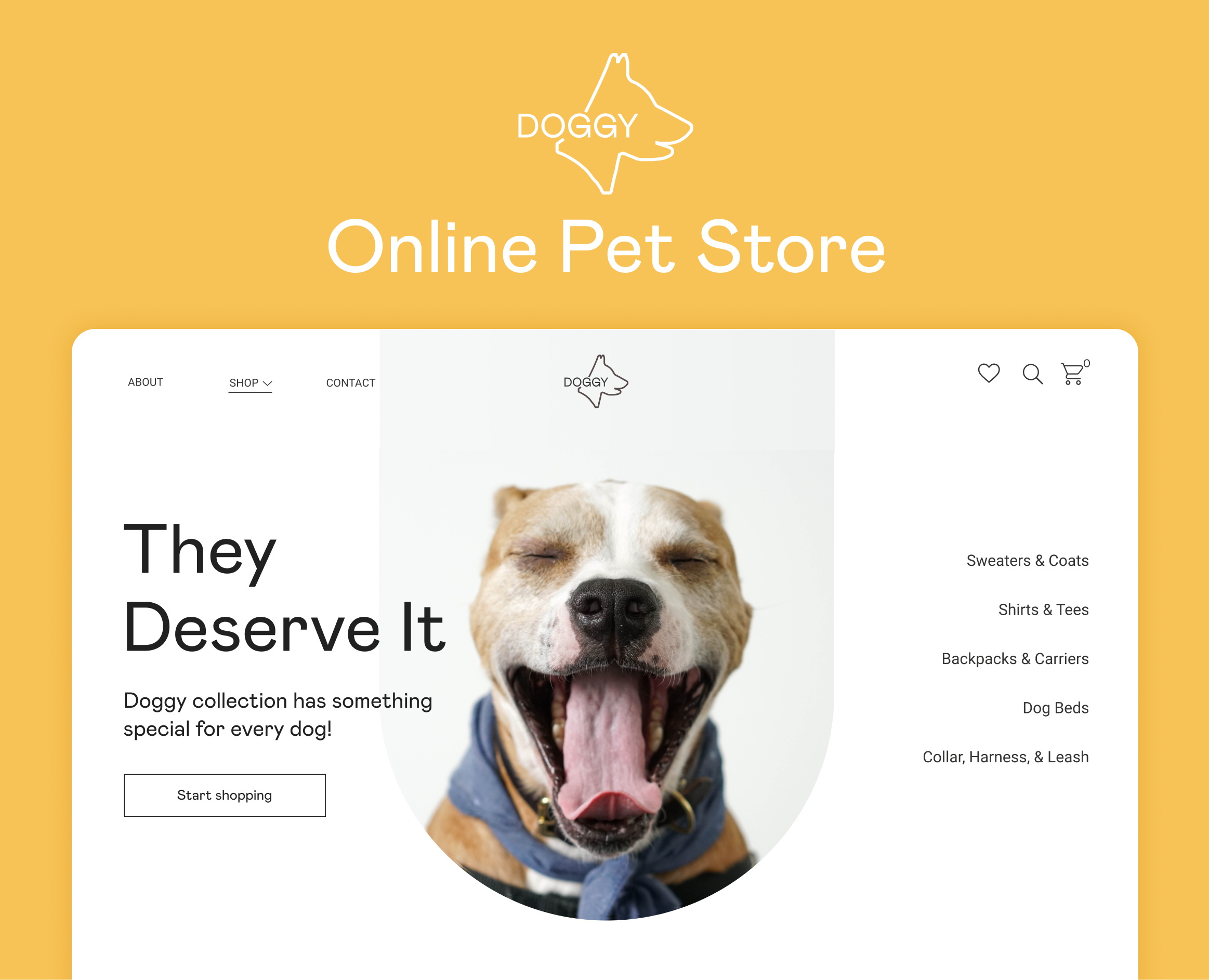 Online Pet Store | E-commerce — Интерфейсы, Брендинг на Dprofile