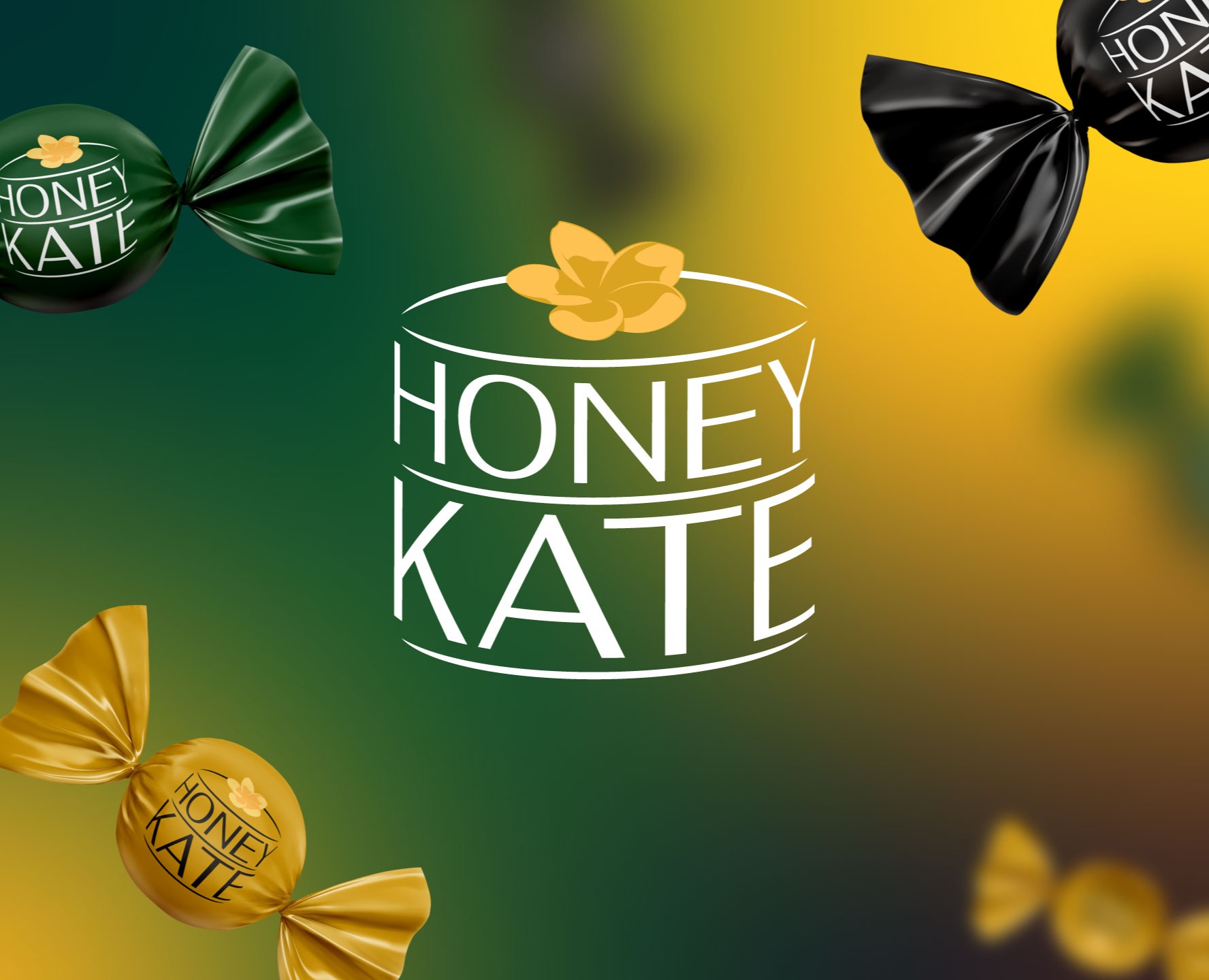 Honey Kate. Логотип, цвета, иконки, шрифт. 2024 — Брендинг на Dprofile