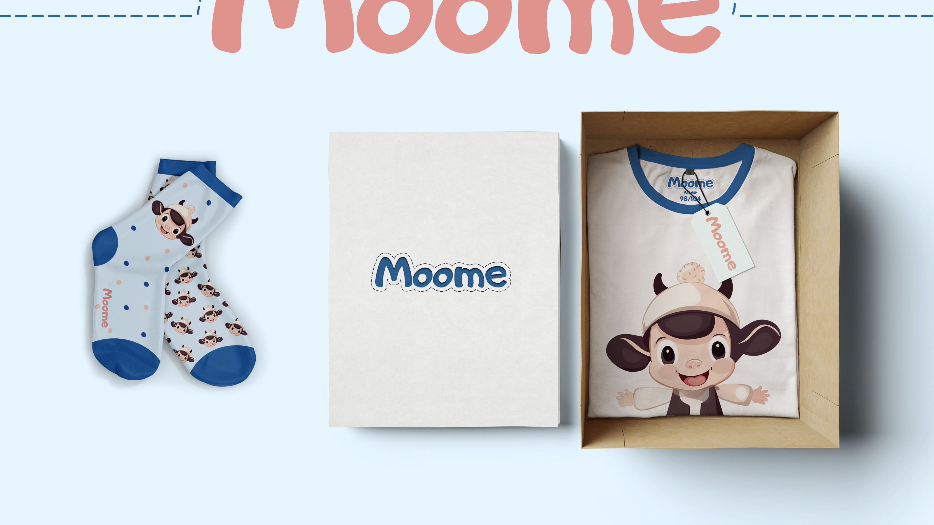Moome |Детская молочная продукция| Персонаж — Изображение №5 — Брендинг, Иллюстрация на Dprofile