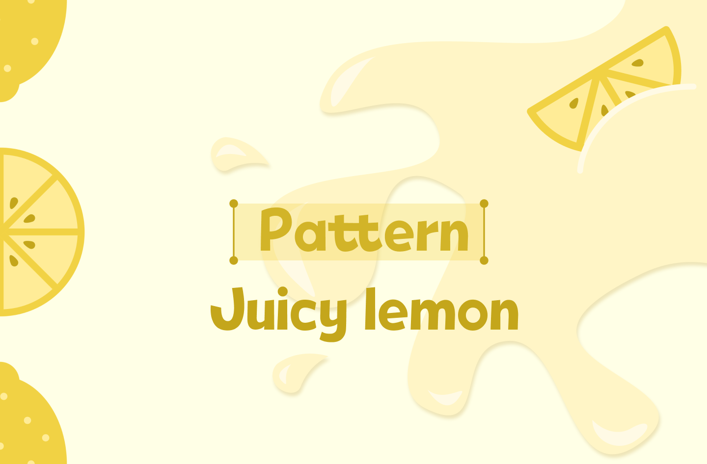 Pattern Juicy lemon — Изображение №1 — Иллюстрация на Dprofile