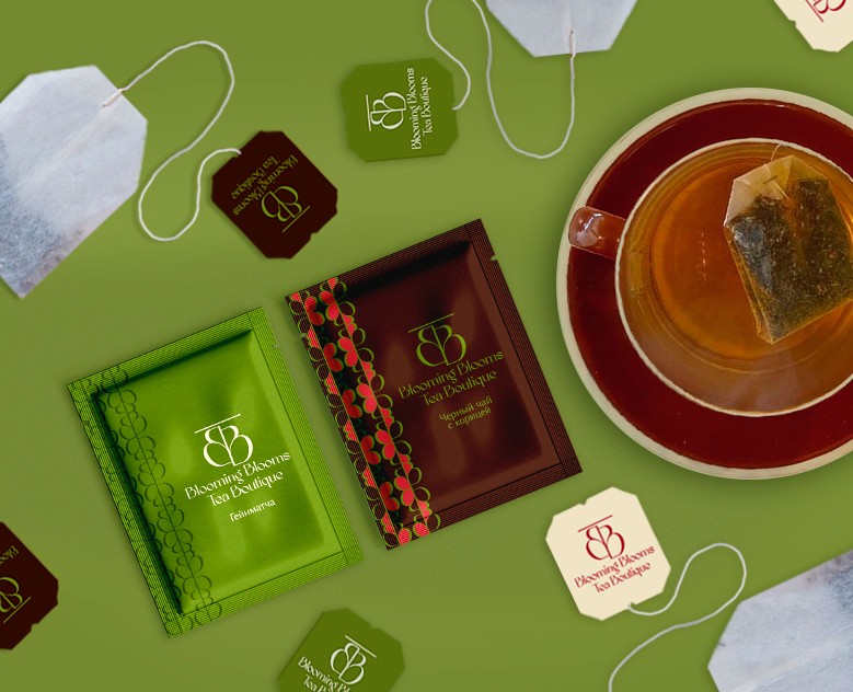 Фирменный стиль | Логотип | Blooming Blooms Tea — Брендинг на Dprofile