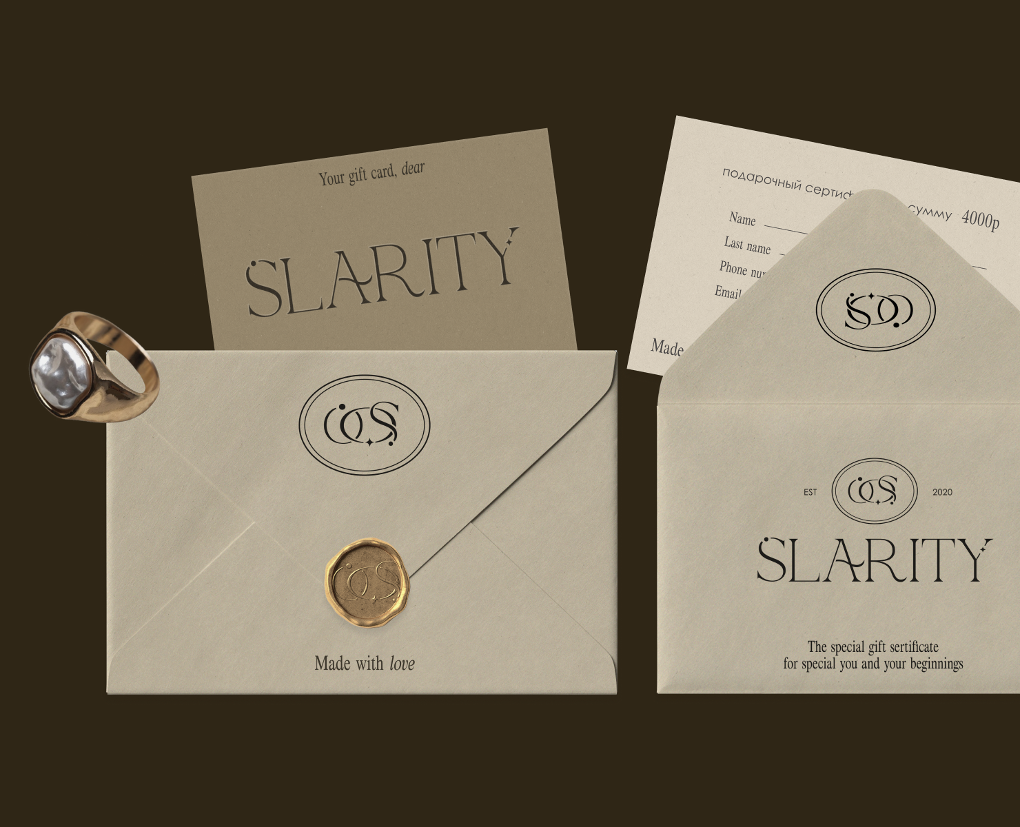 JEWELRY BRAND IDENTIFY | SLARITY ФИРМЕННЫЙ СТИЛЬ — Брендинг на Dprofile