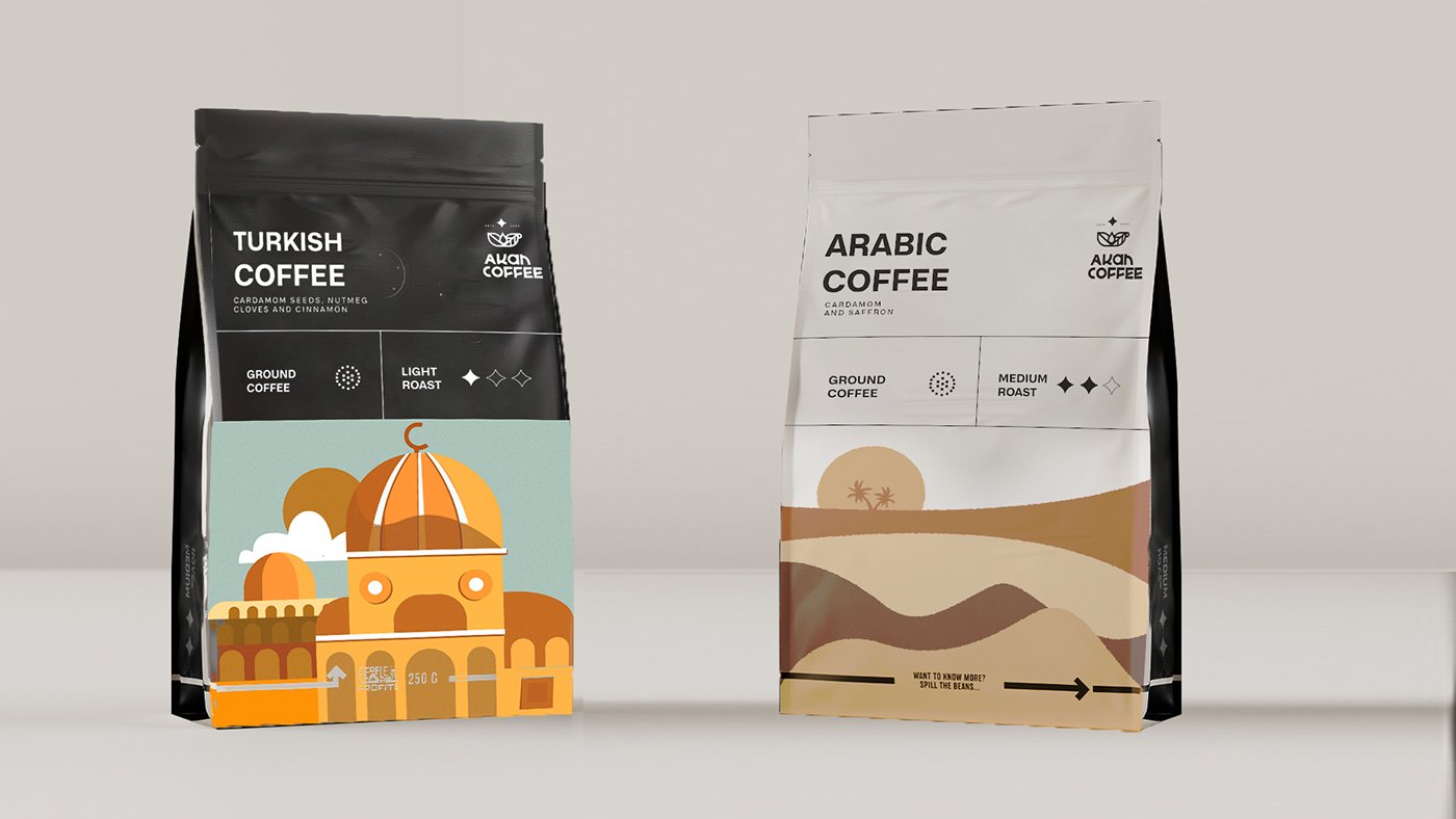AKAN — Coffee around the world — Изображение №8 — Брендинг, Иллюстрация на Dprofile