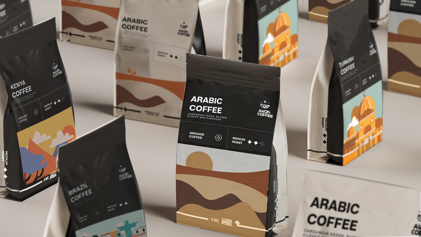 AKAN — Coffee around the world — Изображение №18 — Брендинг, Иллюстрация на Dprofile