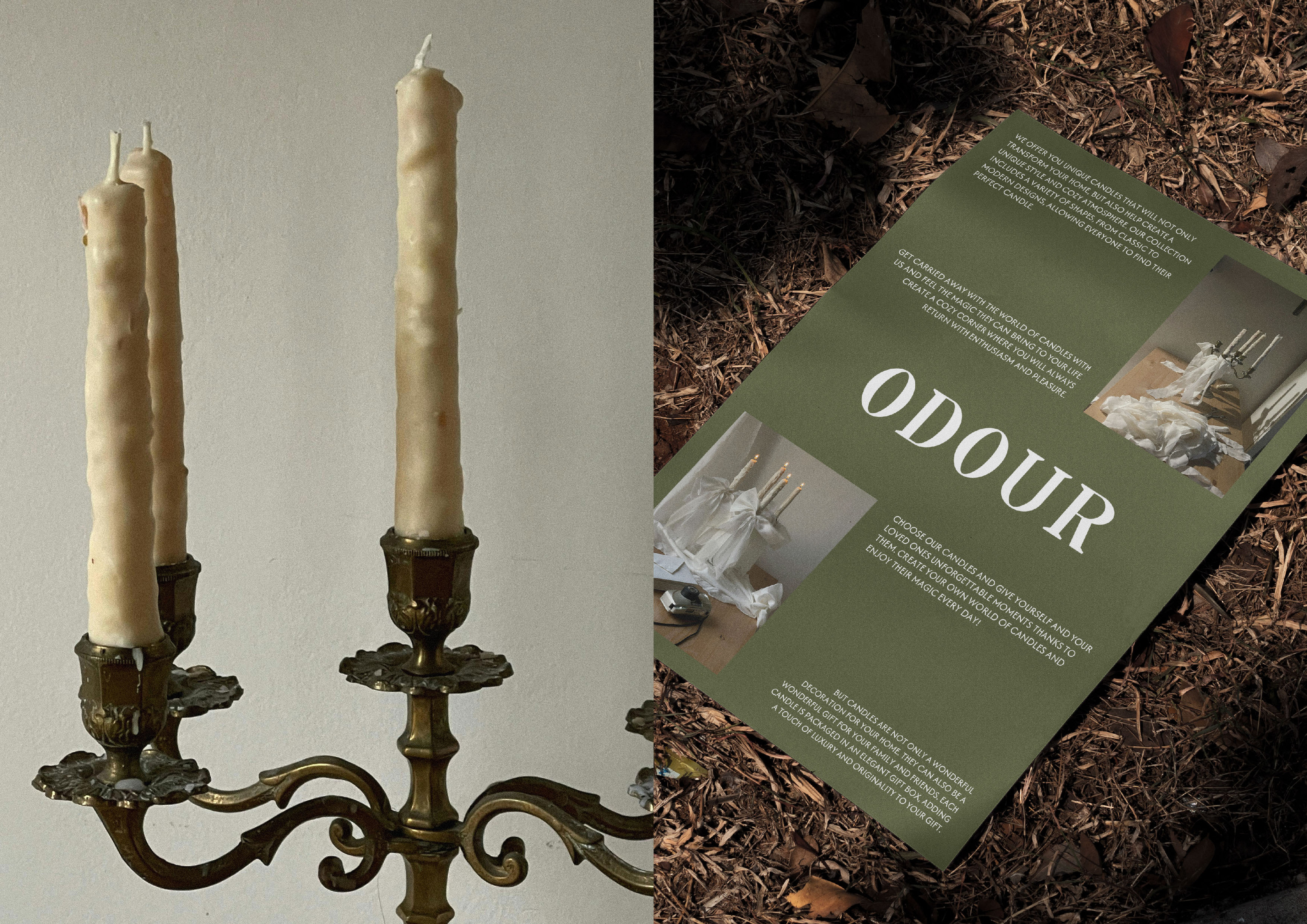 brand of candles / бренд свечей и благовоний / ODOUR — Изображение №4 — Брендинг на Dprofile