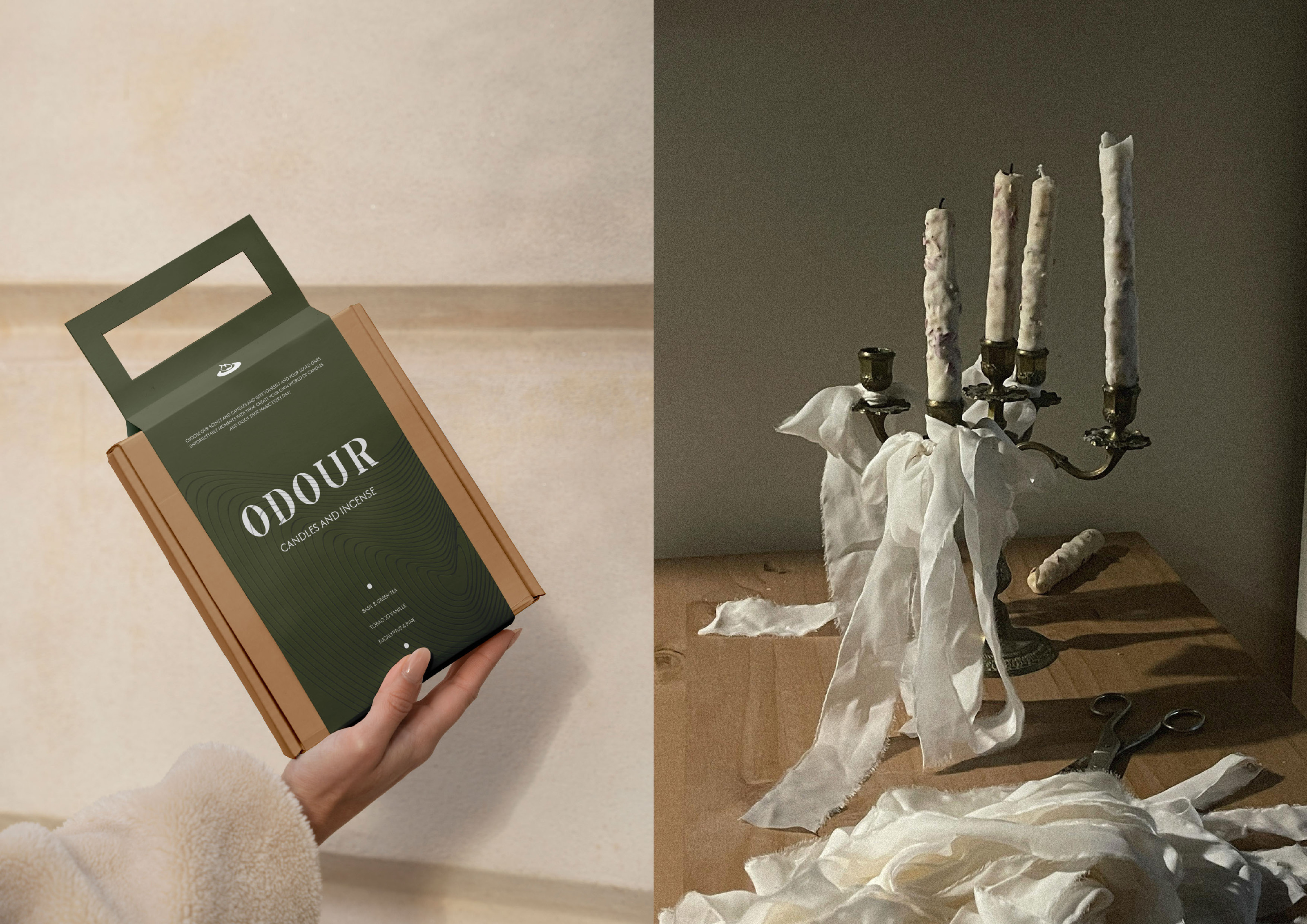 brand of candles / бренд свечей и благовоний / ODOUR — Изображение №7 — Брендинг на Dprofile