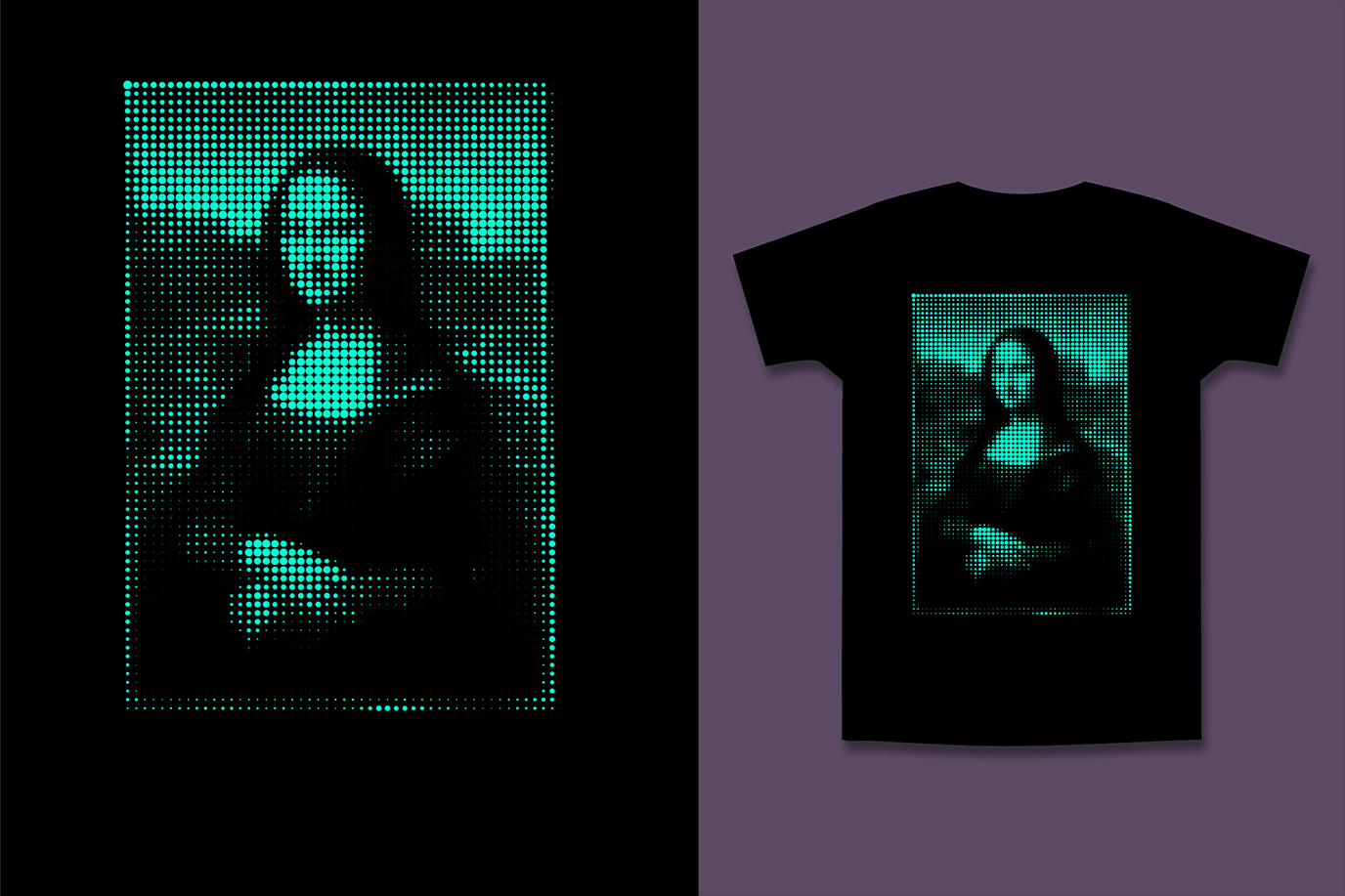 Принт на футболку Мона Лиза — Изображение №1 — Брендинг, Иллюстрация на Dprofile