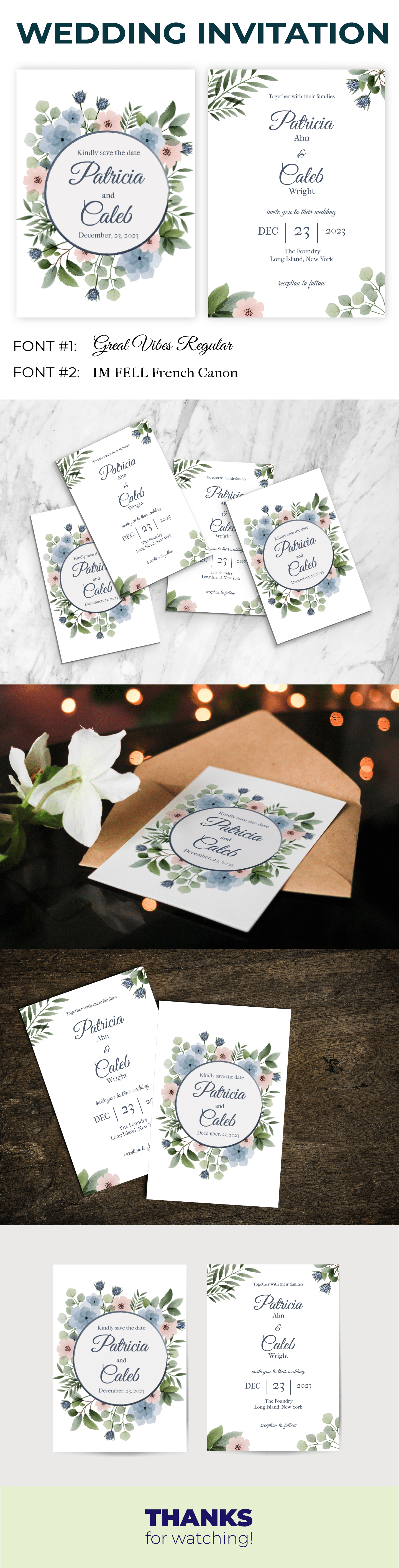 Свадебное приглашение в стиле рустик — Изображение №1 — Иллюстрация, Графика на Dprofile