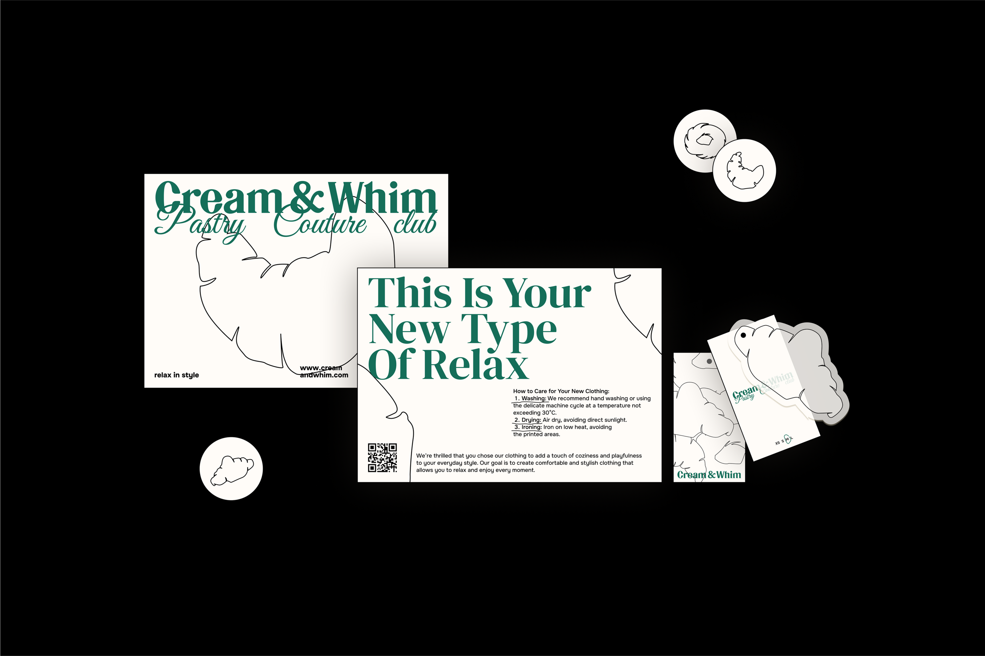 CREAM&WHIM | ЛОГОТИП И ФИРМЕННЫЙ СТИЛЬ — Изображение №3 — Брендинг на Dprofile