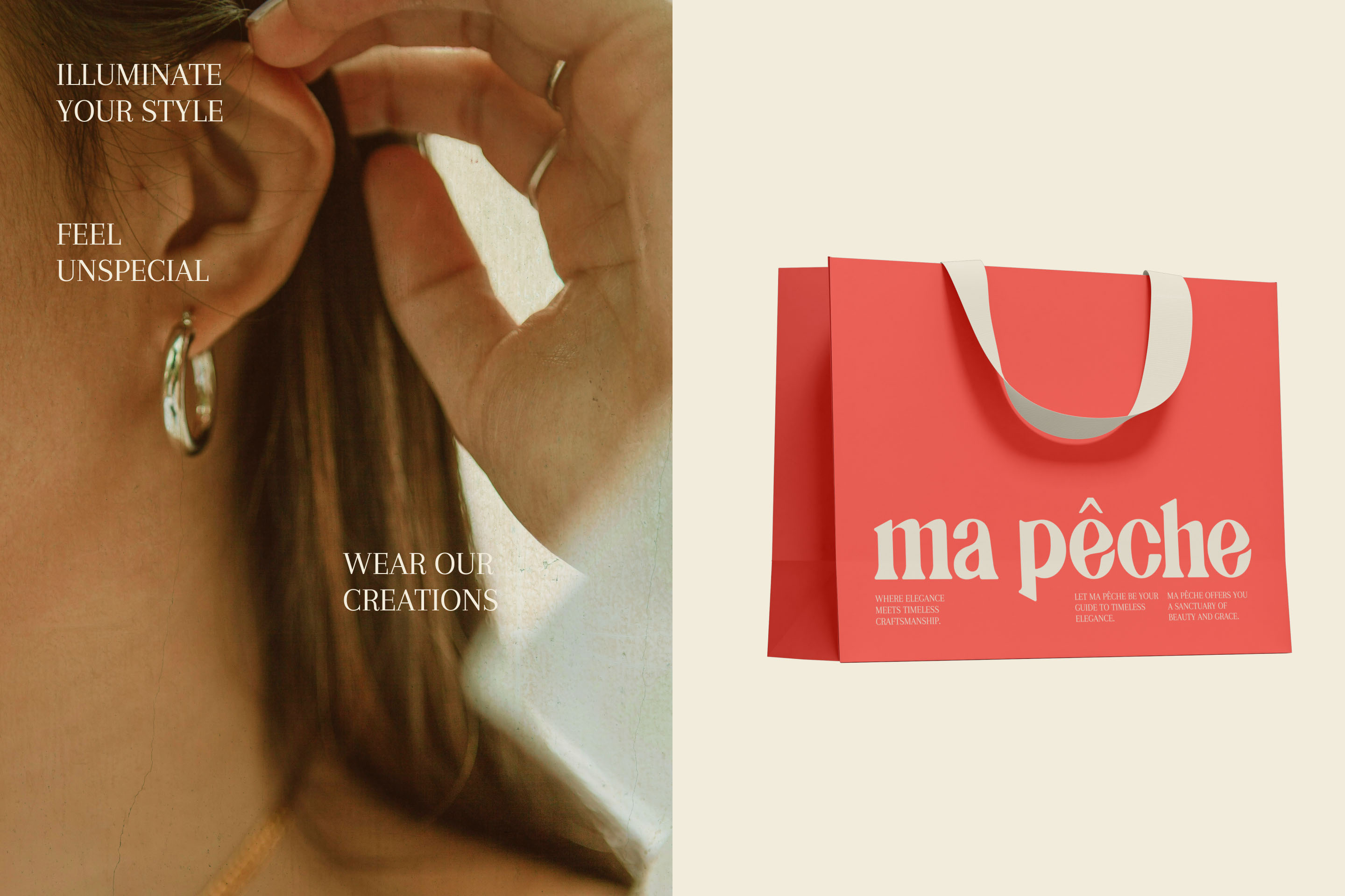 MA PÊCHE | ЛОГОТИП И ФИРМЕННЫЙ СТИЛЬ БРЕНДА УКРАШЕНИЙ — Изображение №15 — Брендинг на Dprofile