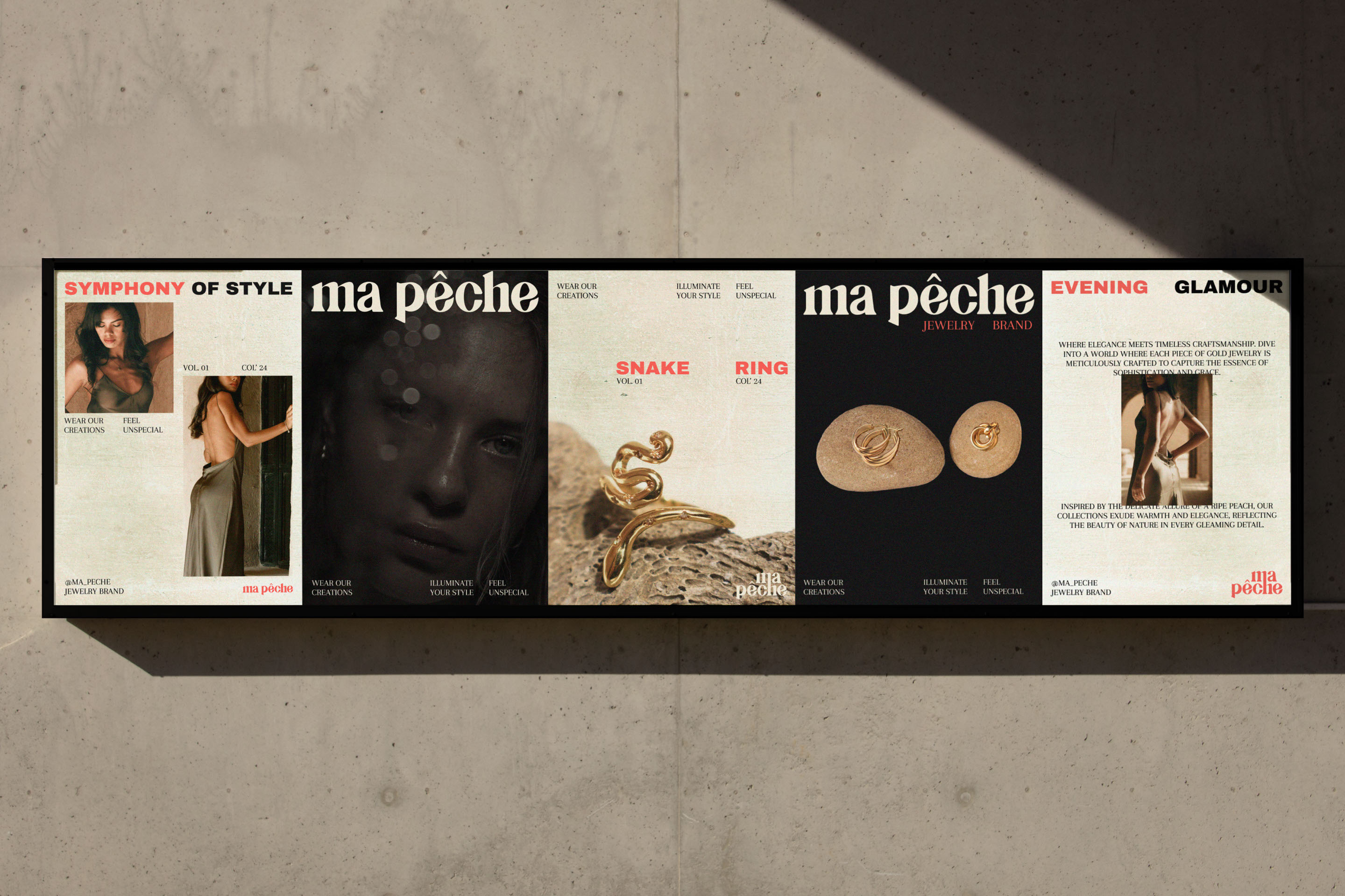 MA PÊCHE | ЛОГОТИП И ФИРМЕННЫЙ СТИЛЬ БРЕНДА УКРАШЕНИЙ — Изображение №19 — Брендинг на Dprofile