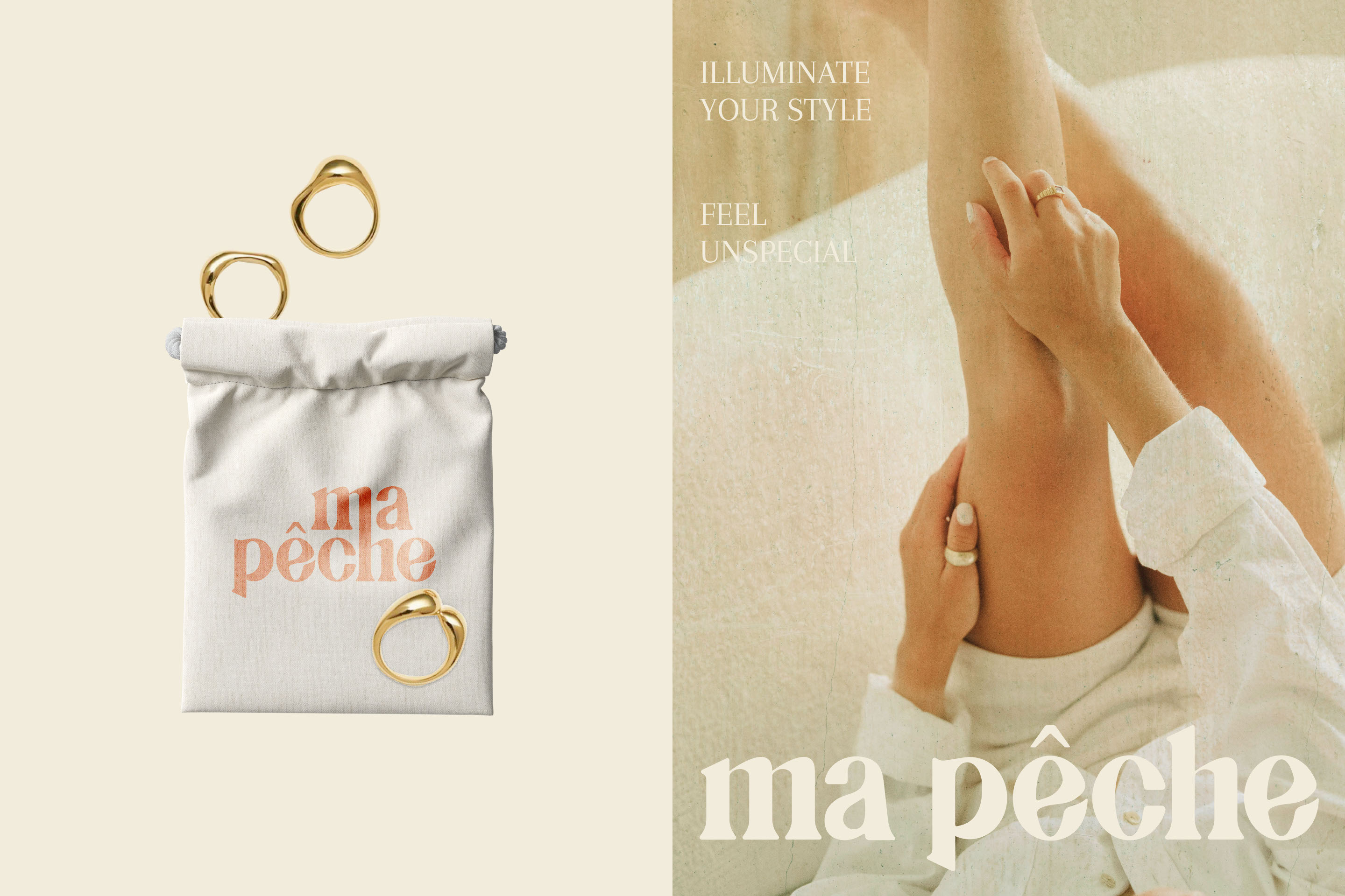 MA PÊCHE | ЛОГОТИП И ФИРМЕННЫЙ СТИЛЬ БРЕНДА УКРАШЕНИЙ — Изображение №14 — Брендинг на Dprofile