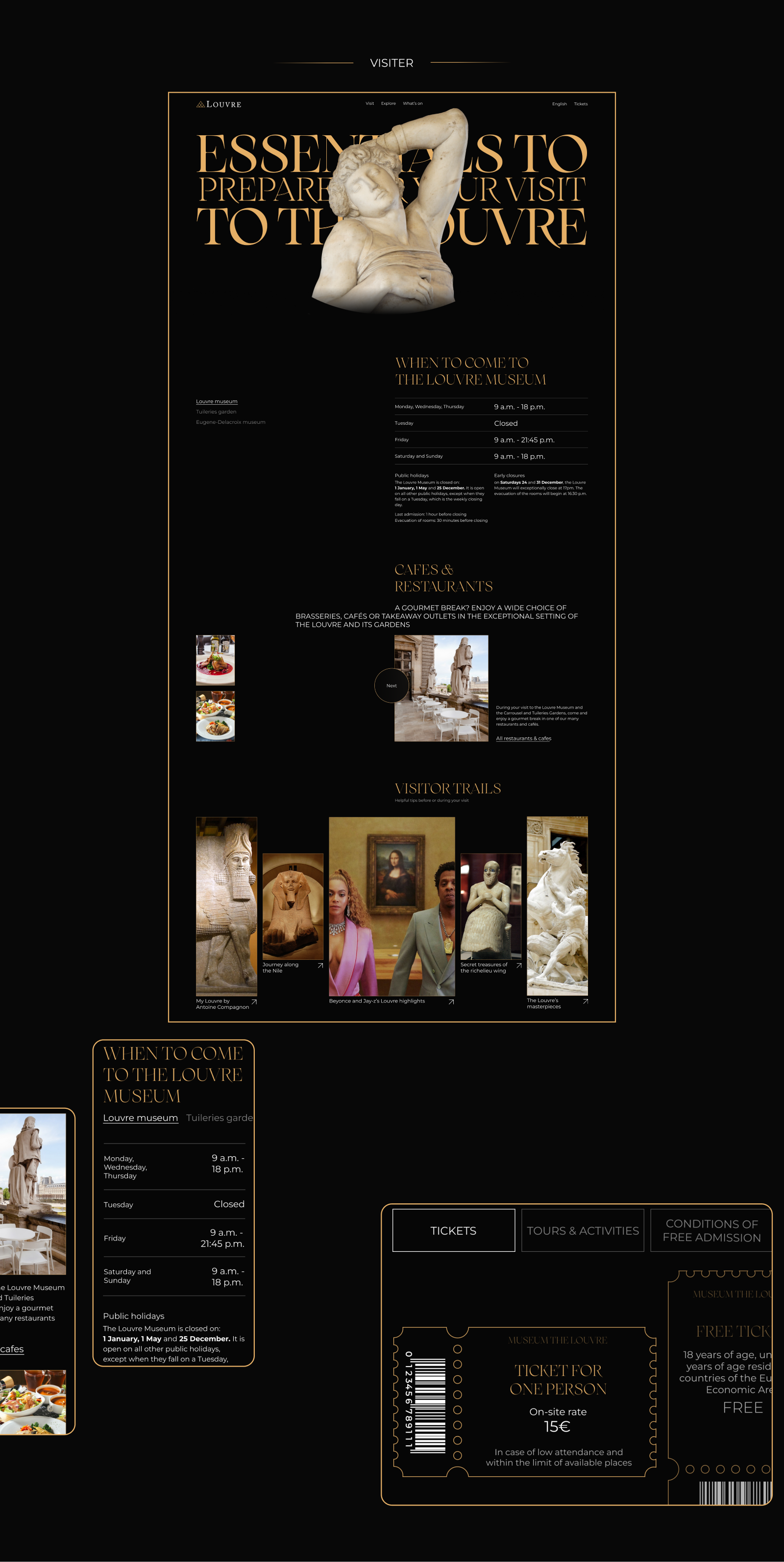 The Louvre | Corporate website — Изображение №10 — Интерфейсы, Анимация на Dprofile