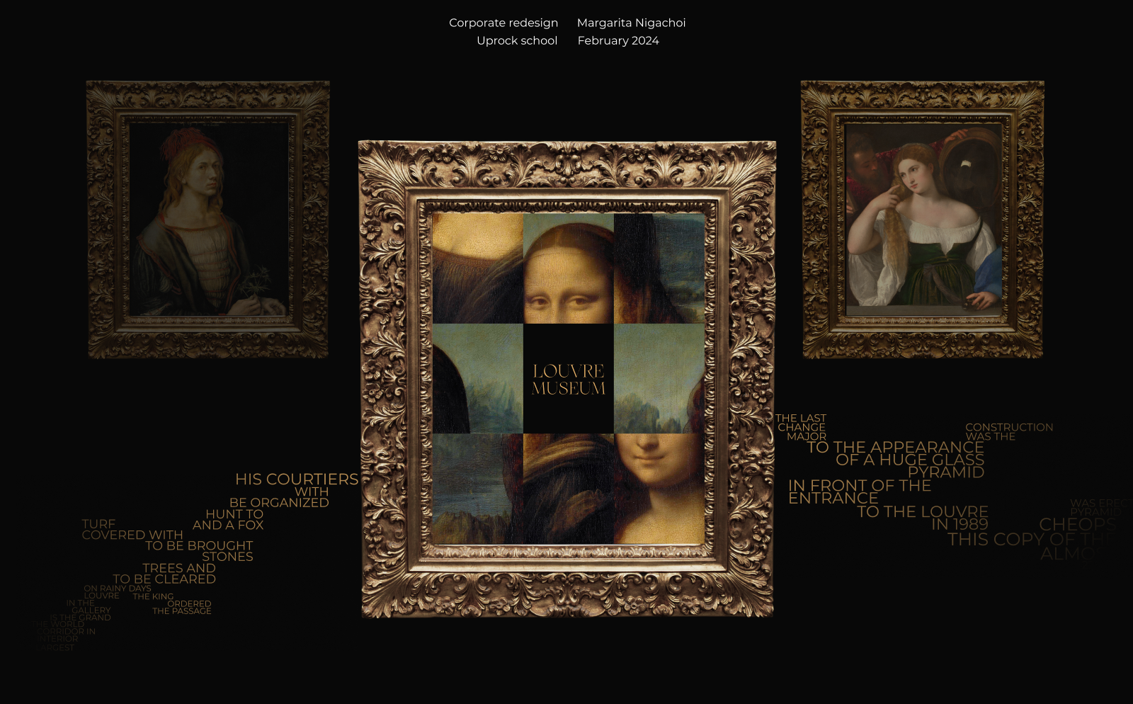 The Louvre | Corporate website — Изображение №1 — Интерфейсы, Анимация на Dprofile