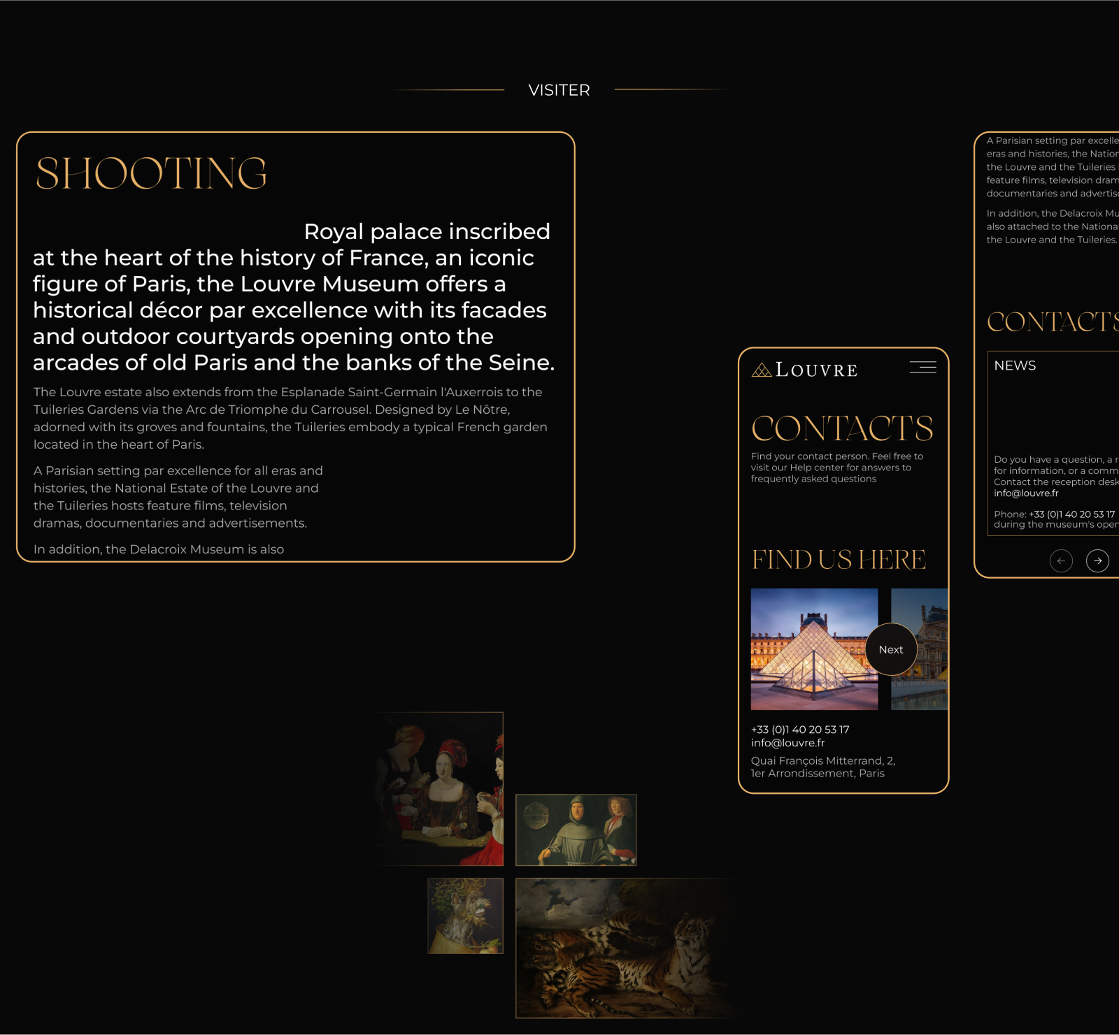 The Louvre | Corporate website — Изображение №12 — Интерфейсы, Анимация на Dprofile