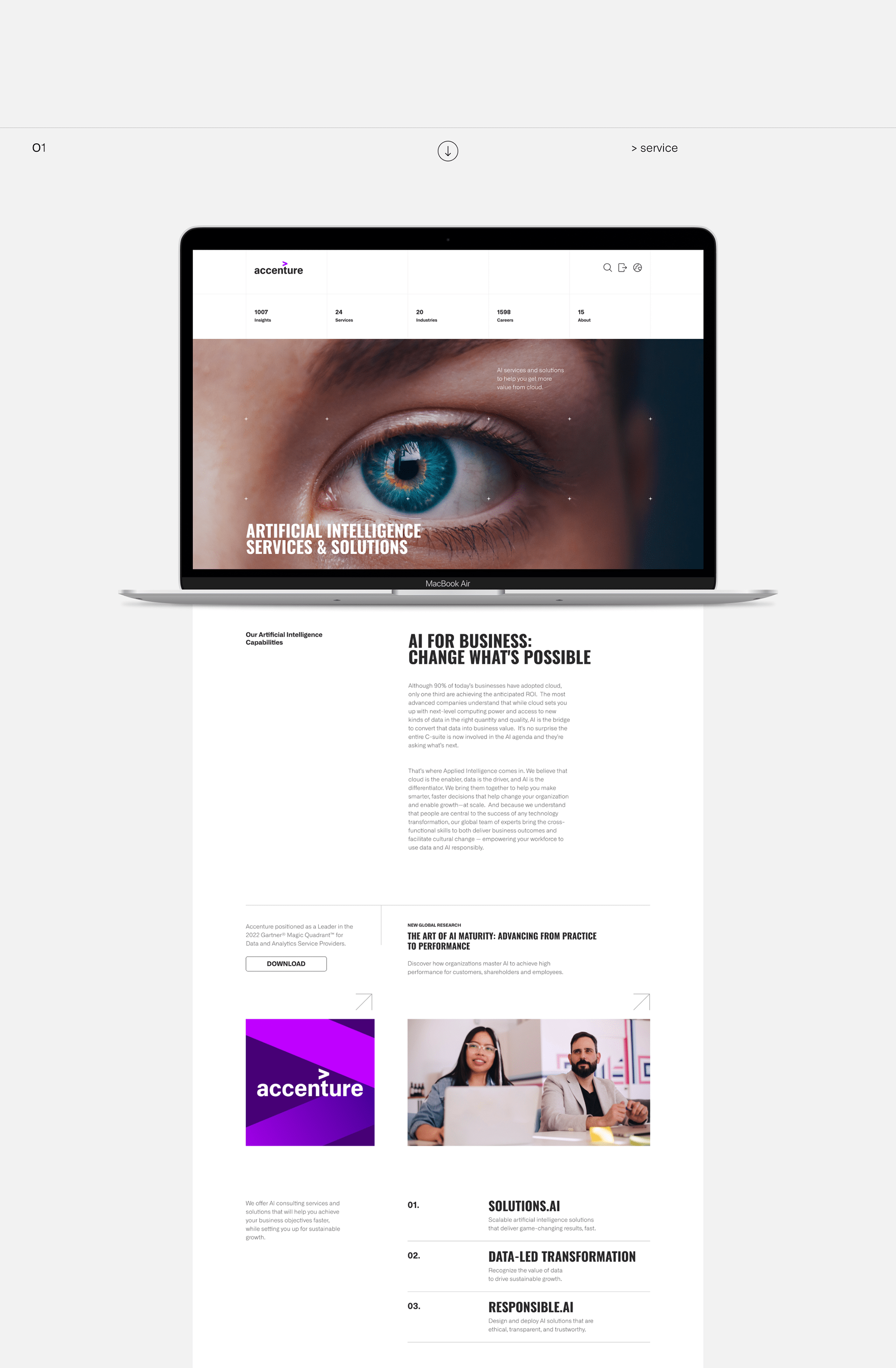 CORPORATE SITE | ACCENTURE REDESIGN — Изображение №6 — Интерфейсы на Dprofile
