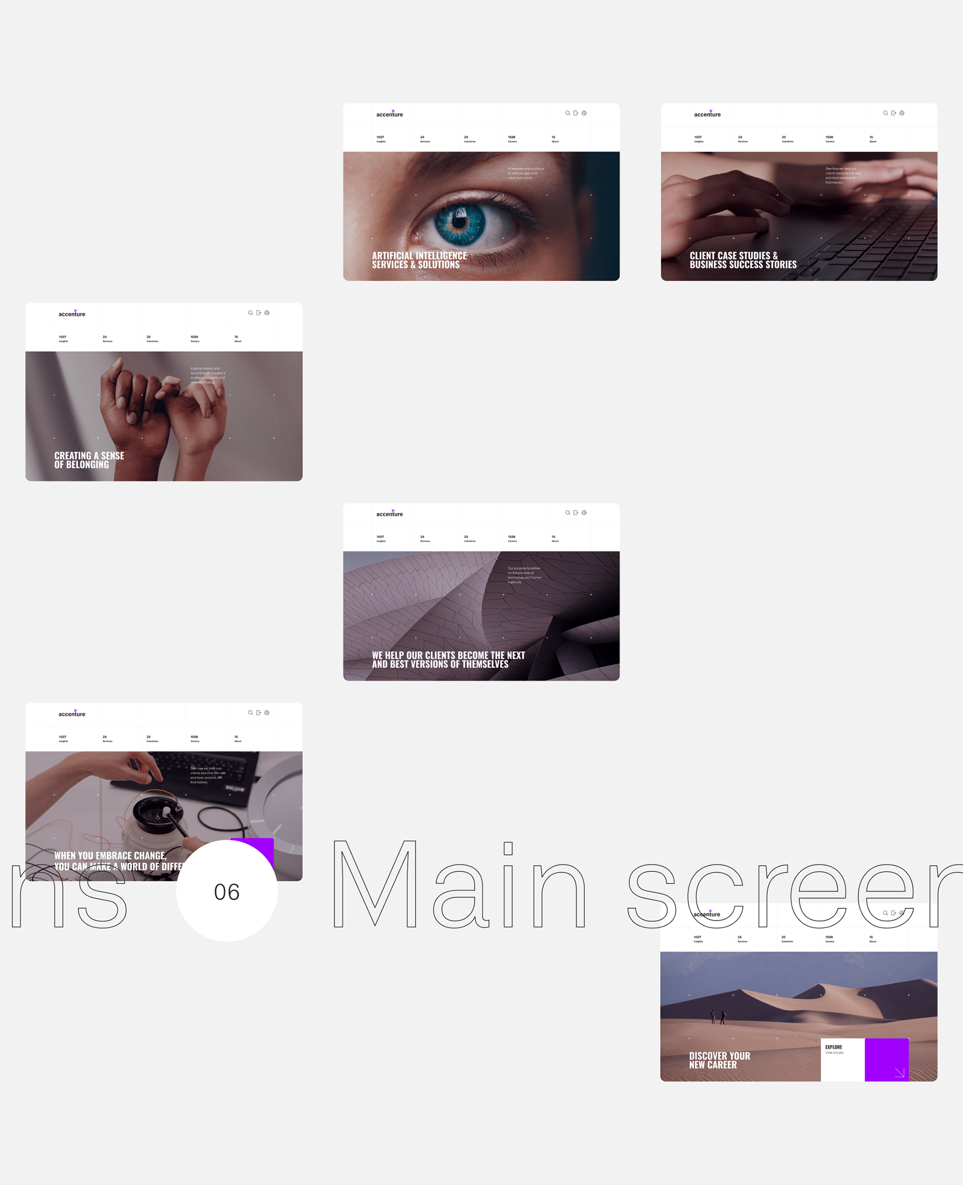 CORPORATE SITE | ACCENTURE REDESIGN — Изображение №4 — Интерфейсы на Dprofile