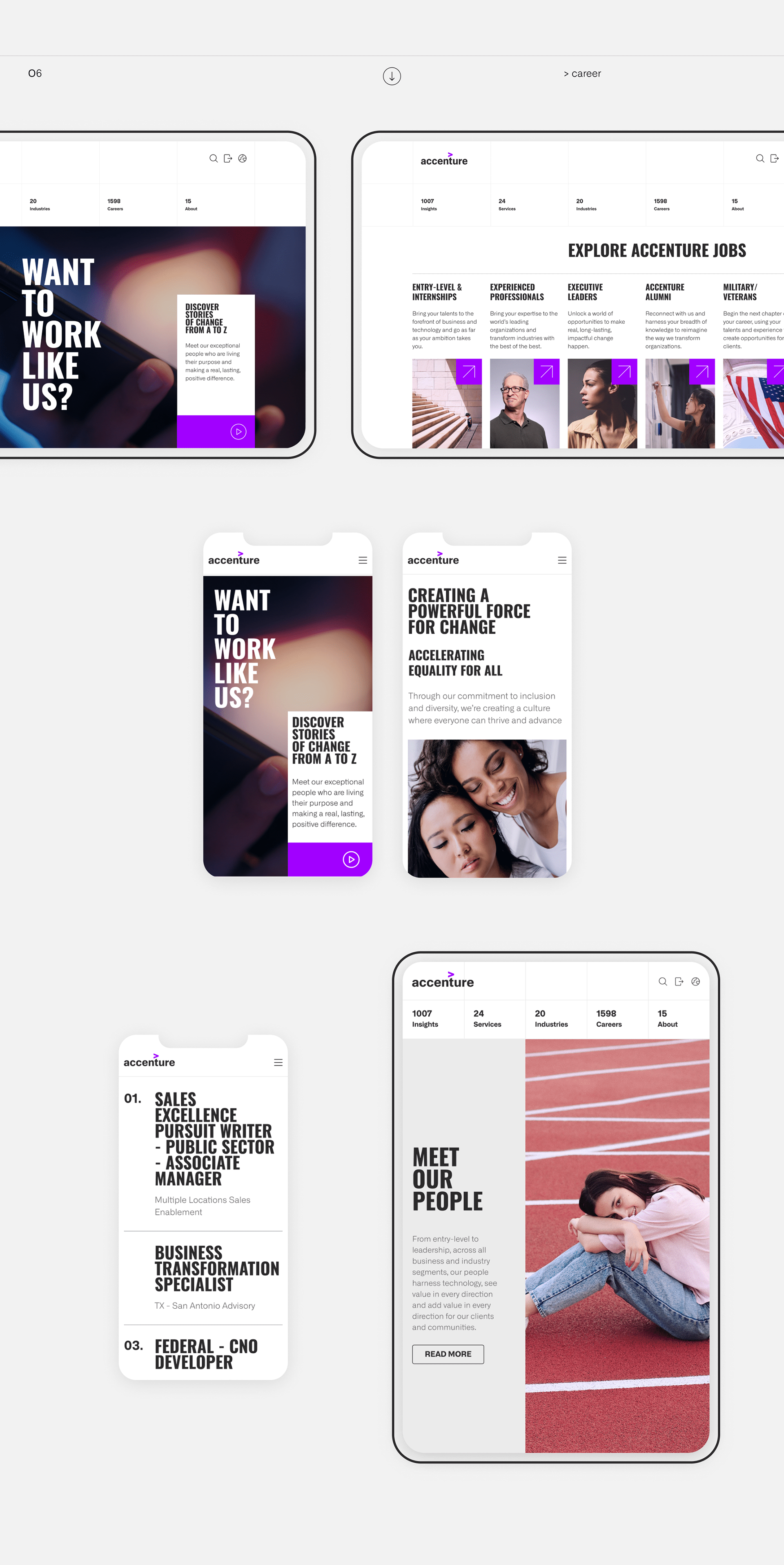 CORPORATE SITE | ACCENTURE REDESIGN — Изображение №17 — Интерфейсы на Dprofile