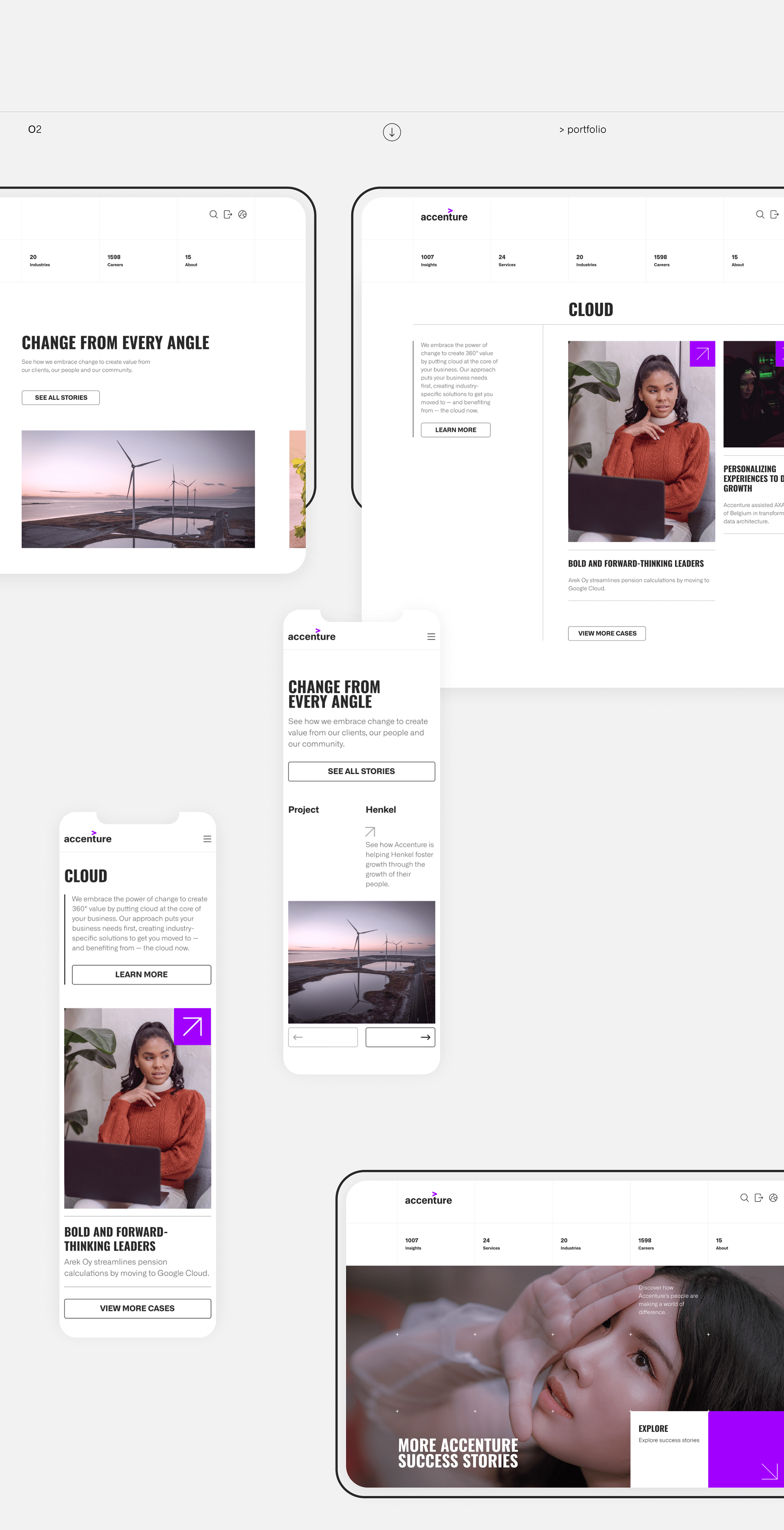 CORPORATE SITE | ACCENTURE REDESIGN — Изображение №11 — Интерфейсы на Dprofile