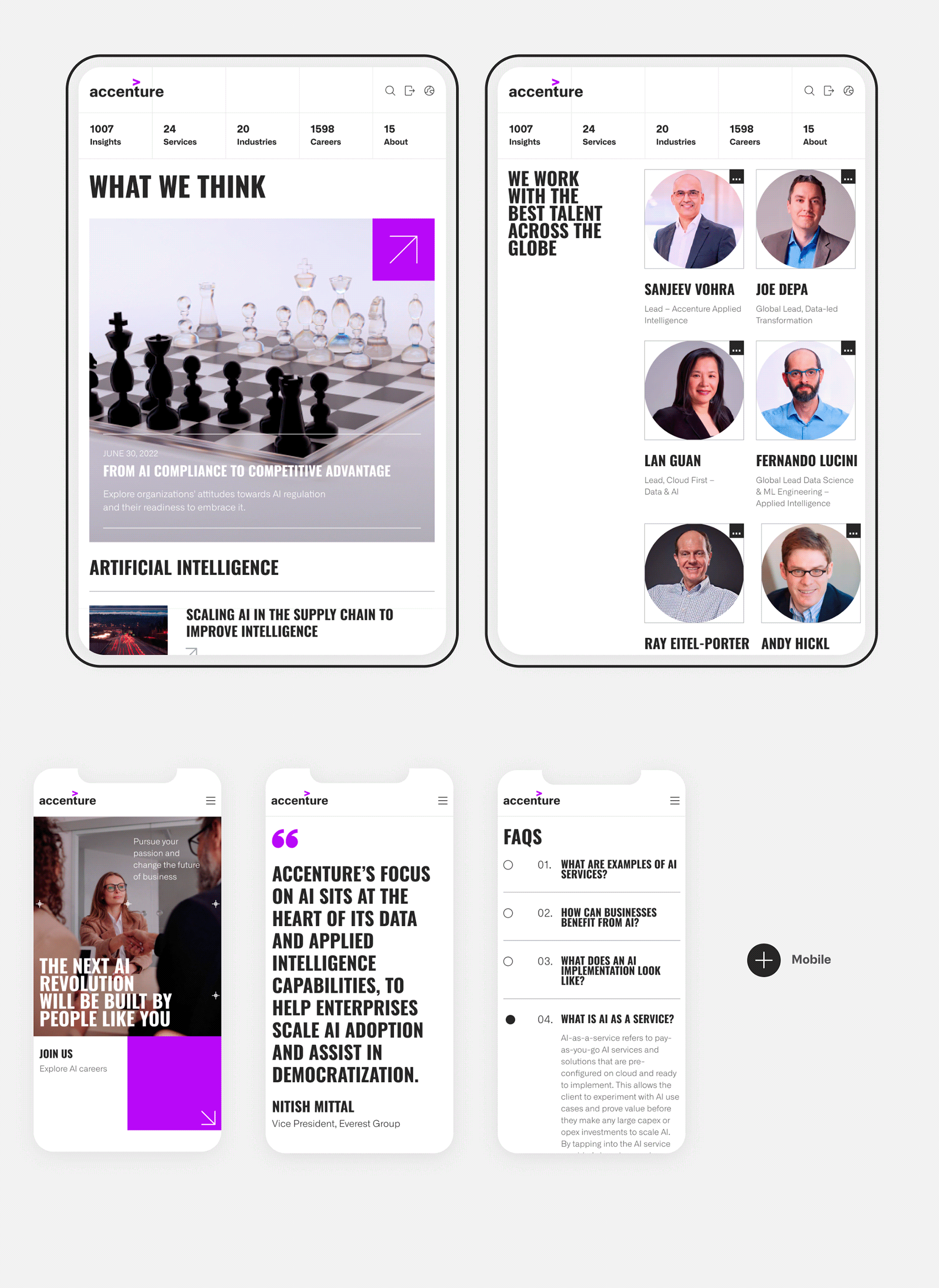 CORPORATE SITE | ACCENTURE REDESIGN — Изображение №9 — Интерфейсы на Dprofile