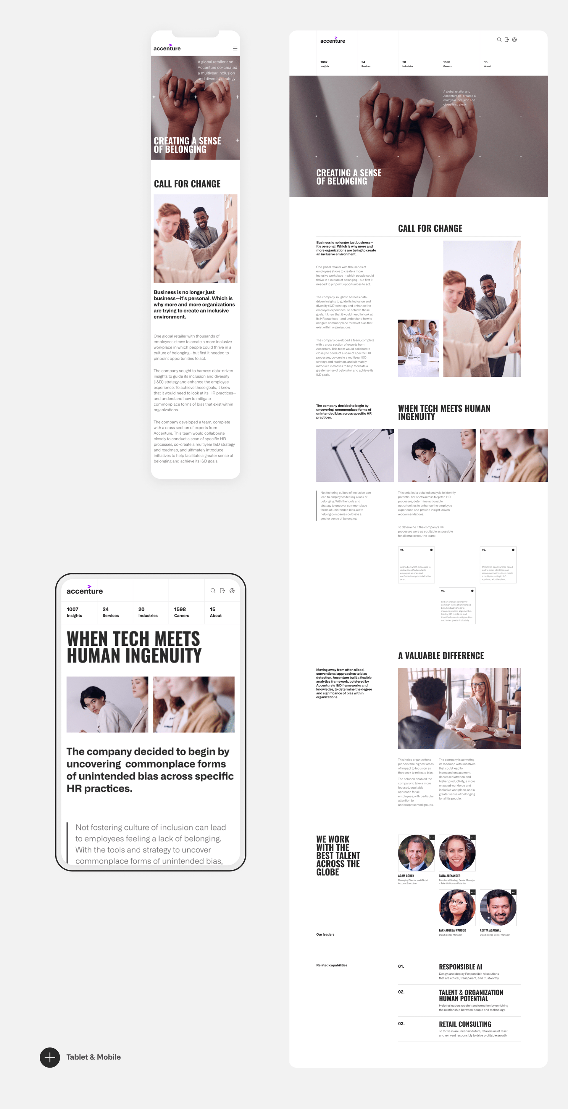 CORPORATE SITE | ACCENTURE REDESIGN — Изображение №12 — Интерфейсы на Dprofile