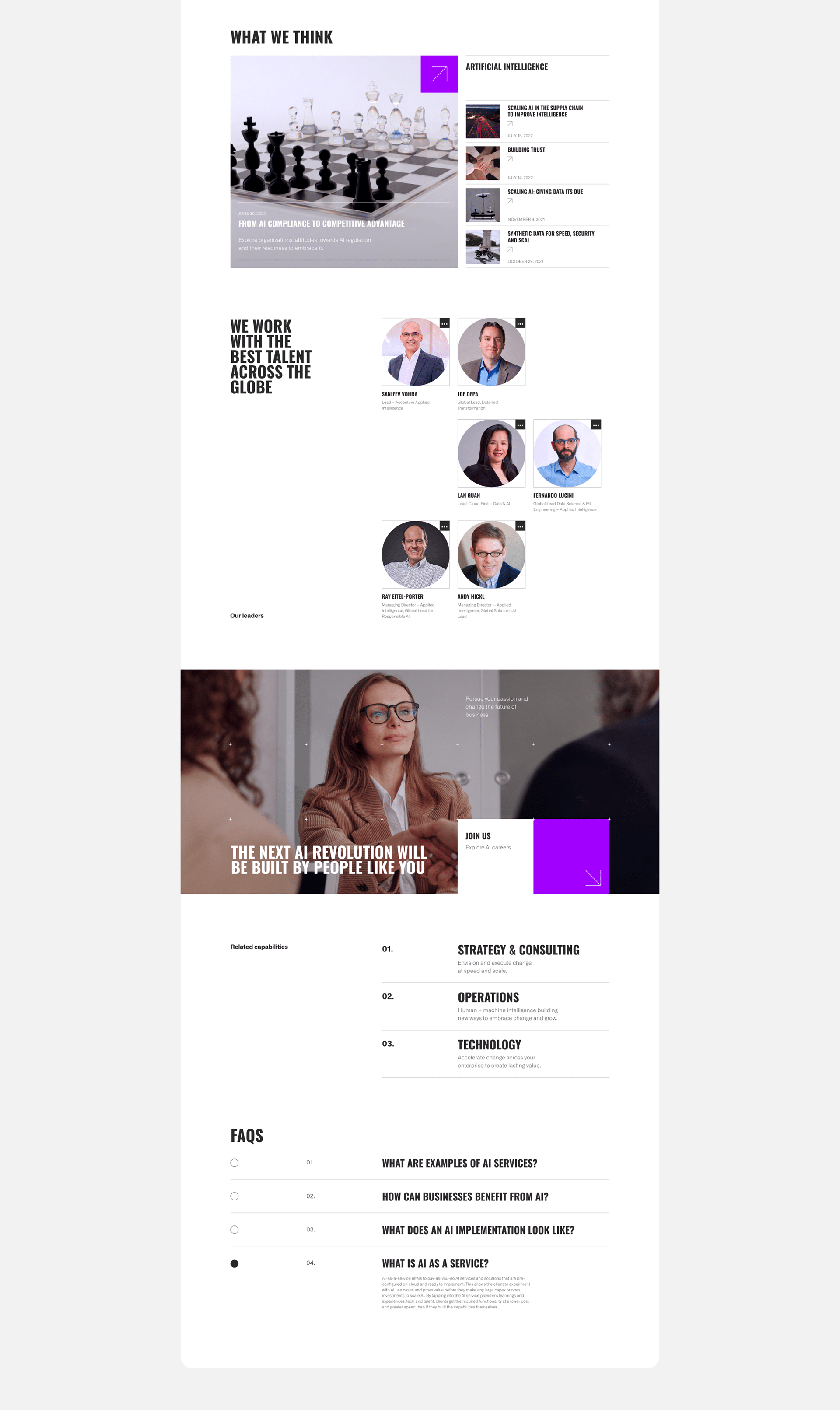 CORPORATE SITE | ACCENTURE REDESIGN — Изображение №8 — Интерфейсы на Dprofile