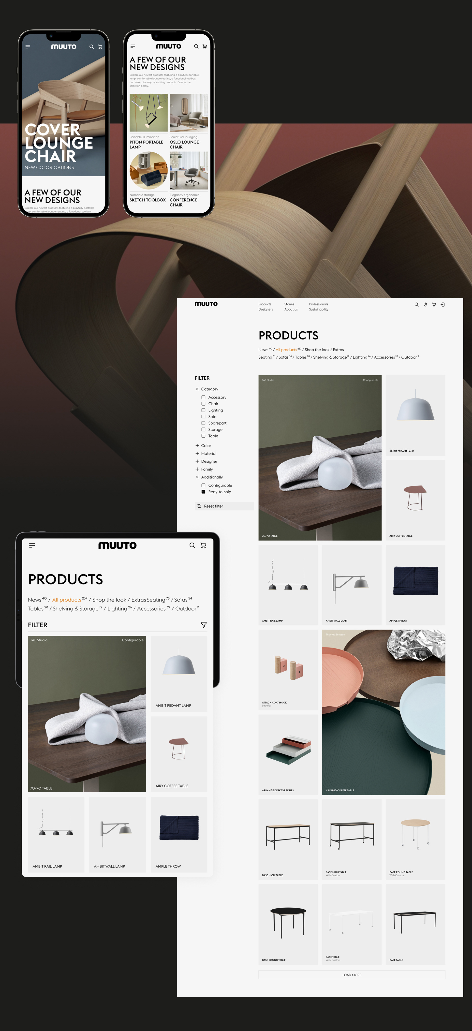 E-COMMERCE | MUUTO REDESIGN — Изображение №4 — Интерфейсы на Dprofile