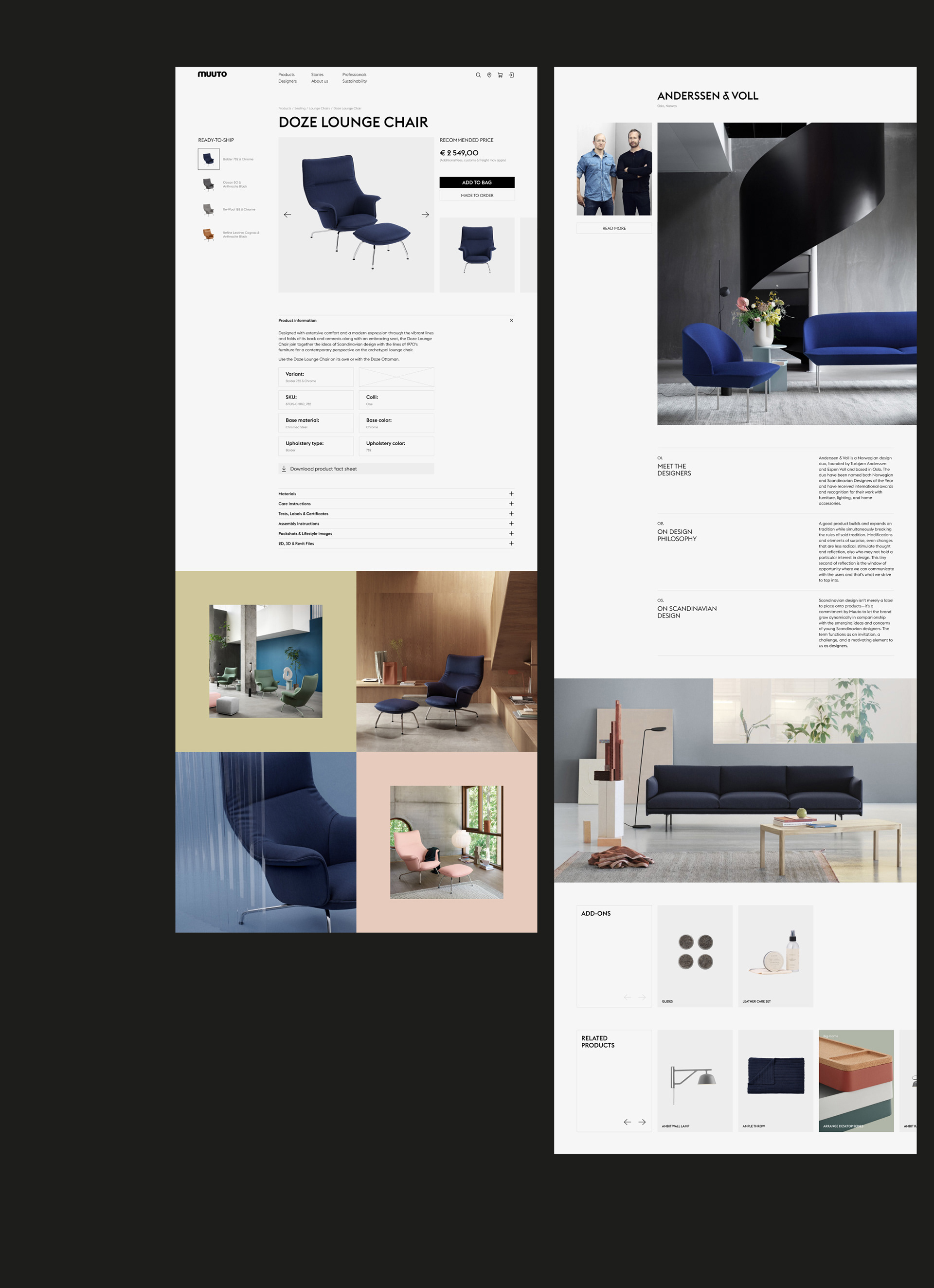 E-COMMERCE | MUUTO REDESIGN — Изображение №6 — Интерфейсы на Dprofile