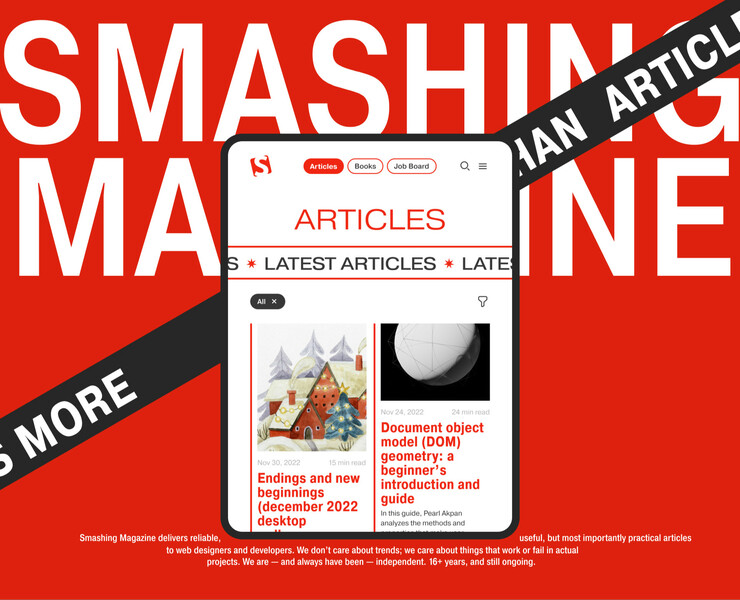 SMASHING MAGAZINE REDESIGN на Dprofile