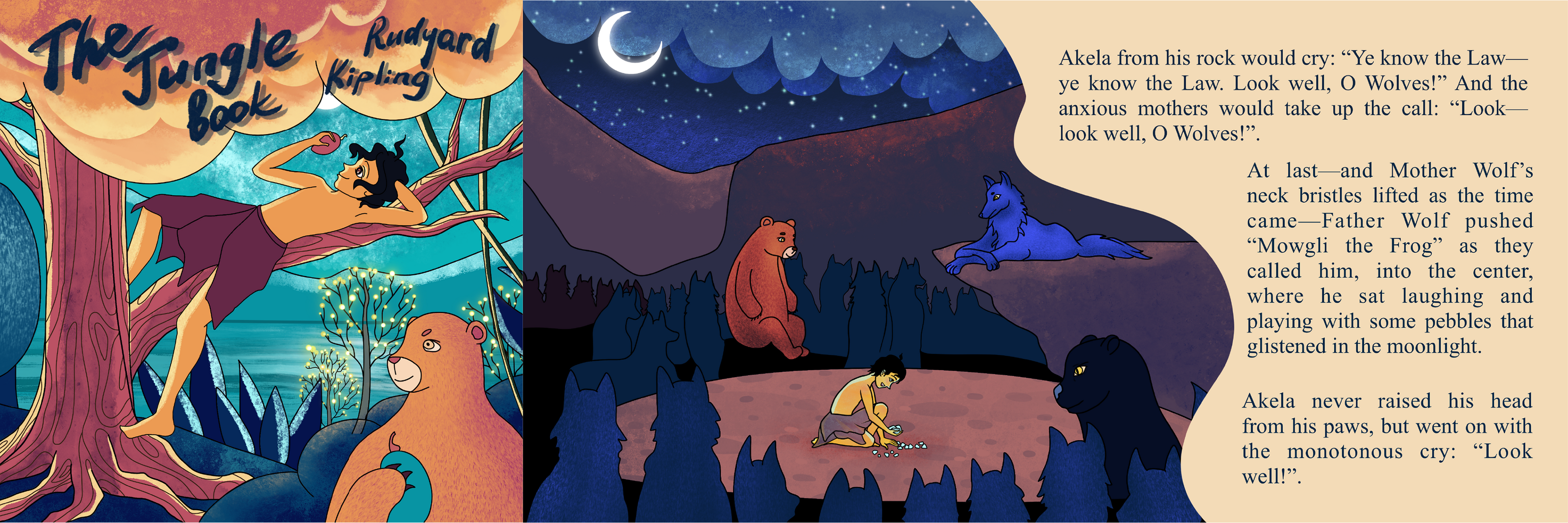 The Jungle book | Children's Book Illustrations — Изображение №11 — Иллюстрация на Dprofile