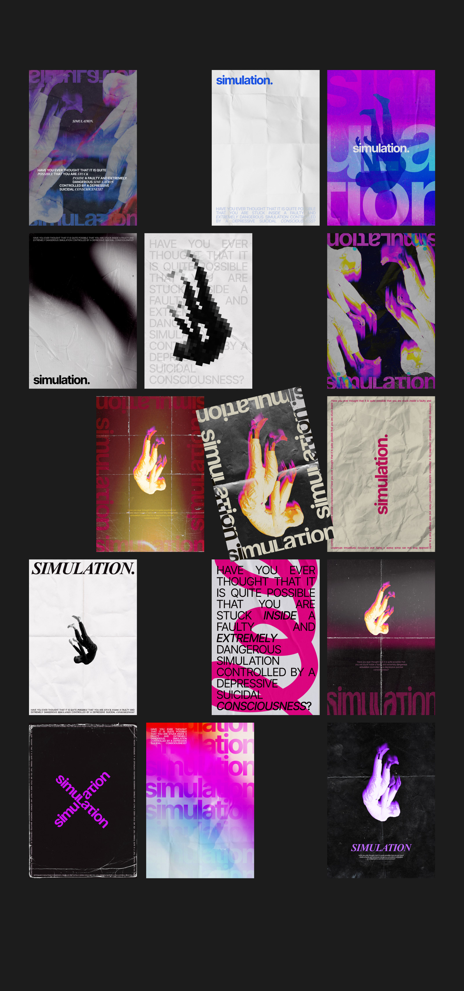 SIMULATION / Poster design — Изображение №3 — Графика на Dprofile